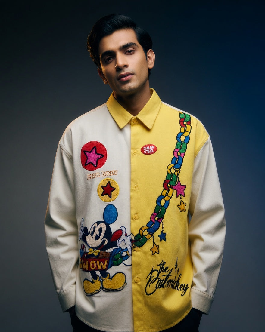 Carnival Oversized Shirt — Relaxed Fit with Structured Collar — view 6
