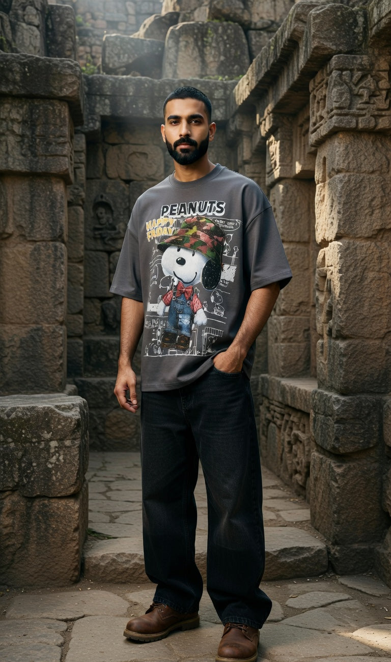 Cool Pup Street Oversized Tee — Combed Cotton Fit — view 6