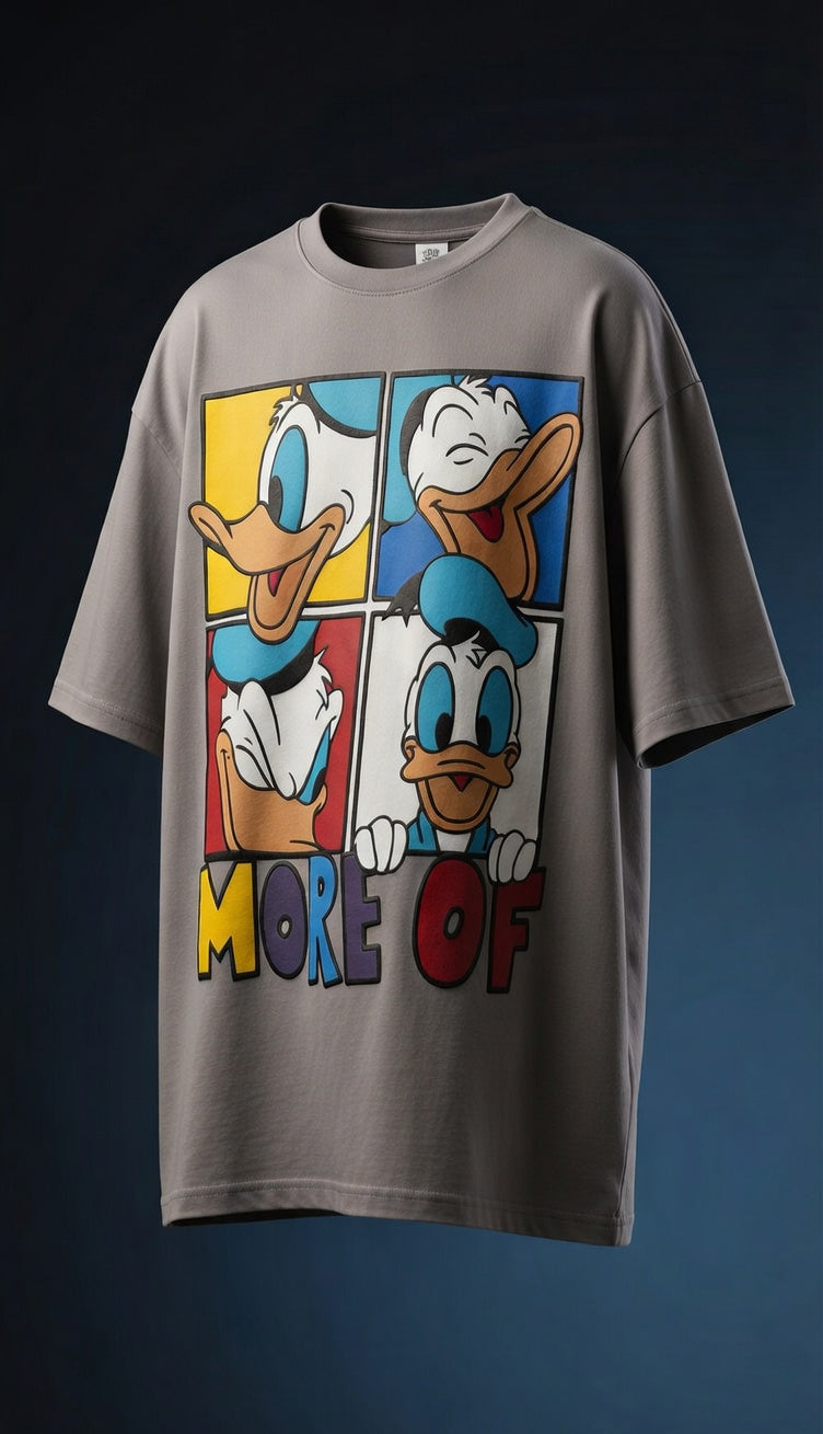 Graphic Oversized Tee — Urban Chaos Print — view 2