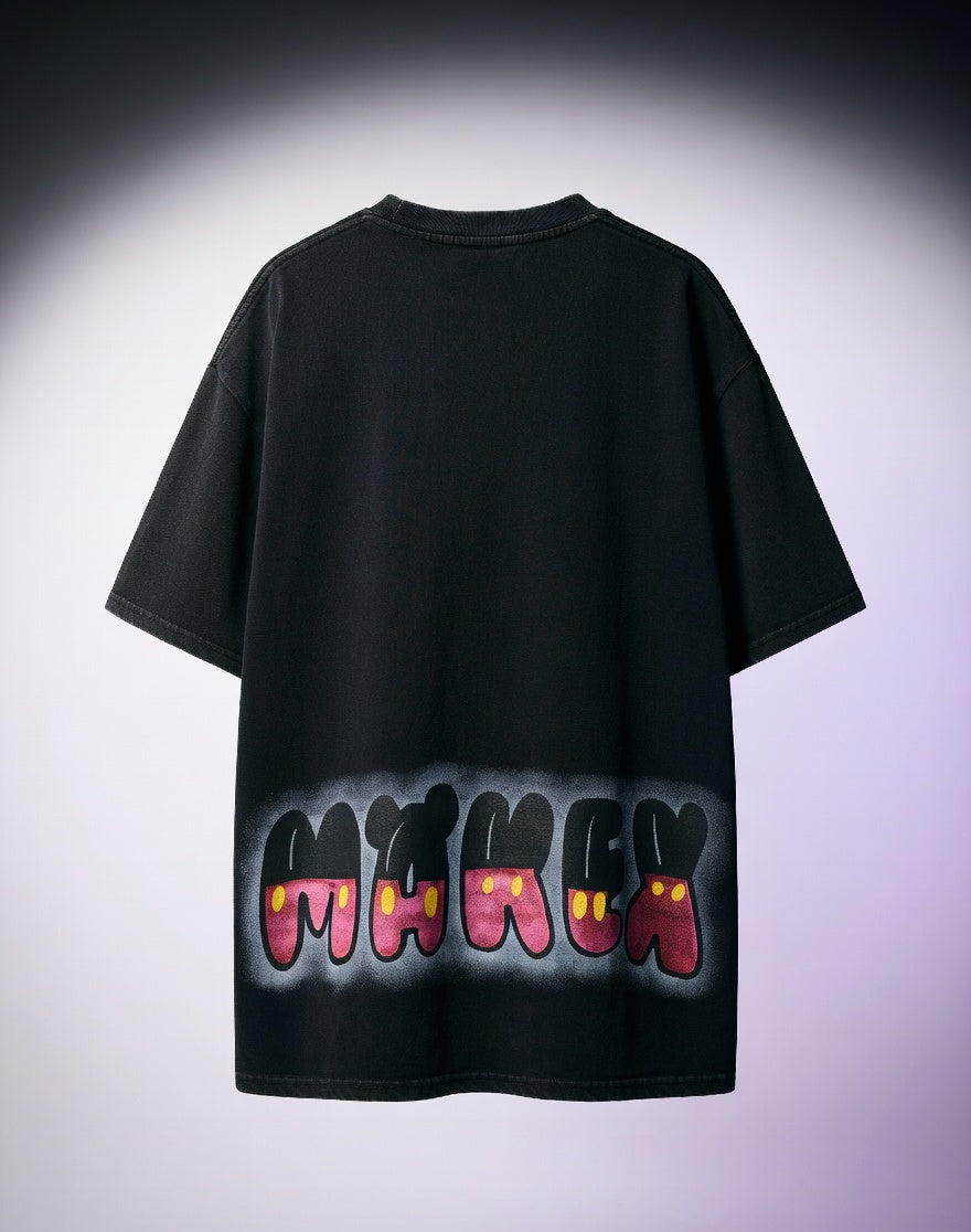 Character Print Oversized Tee — Drop Shoulder Fit — view 2