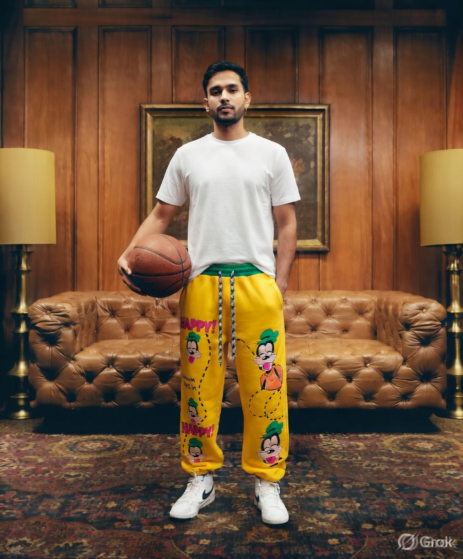 Happy Life Joggers — Relaxed Fit, Elasticated Waist — view 6