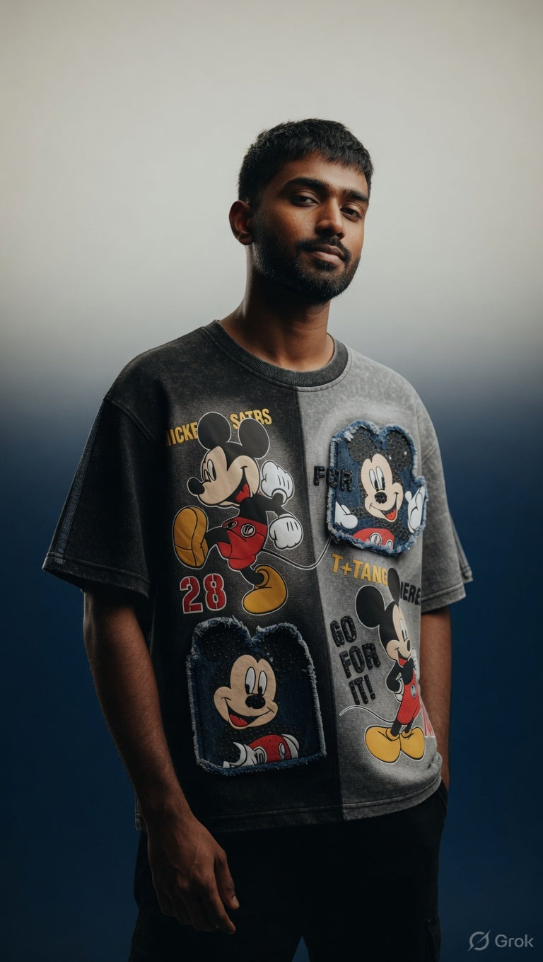 Go For It Graphic Oversized Tee — Relaxed Cotton Fit — view 2