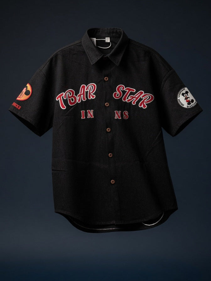 T-Bar Star Shirt — Oversized Boxy Fit — view 7