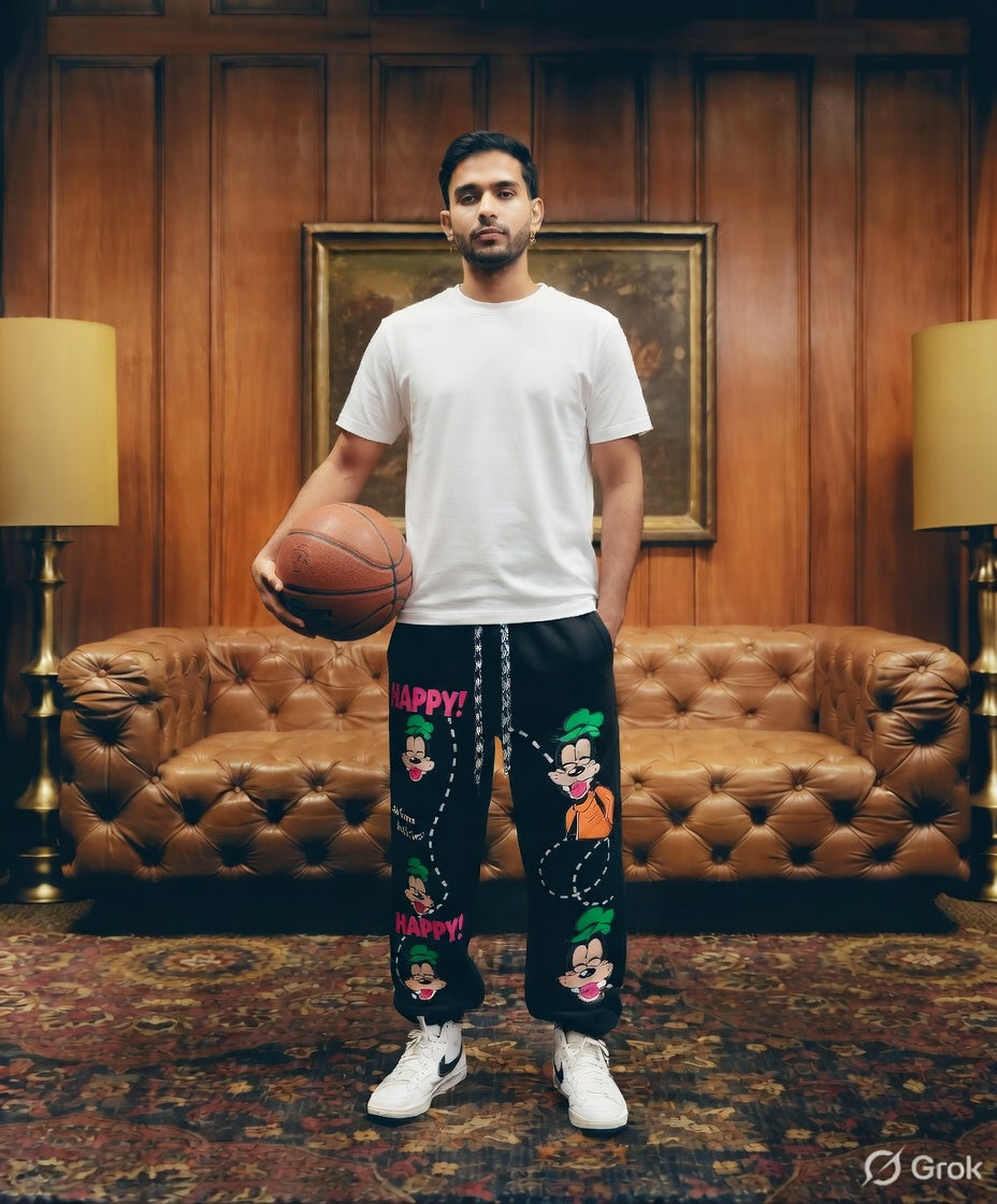 Happy Life Joggers — Relaxed Fit, Elasticated Waist — view 5