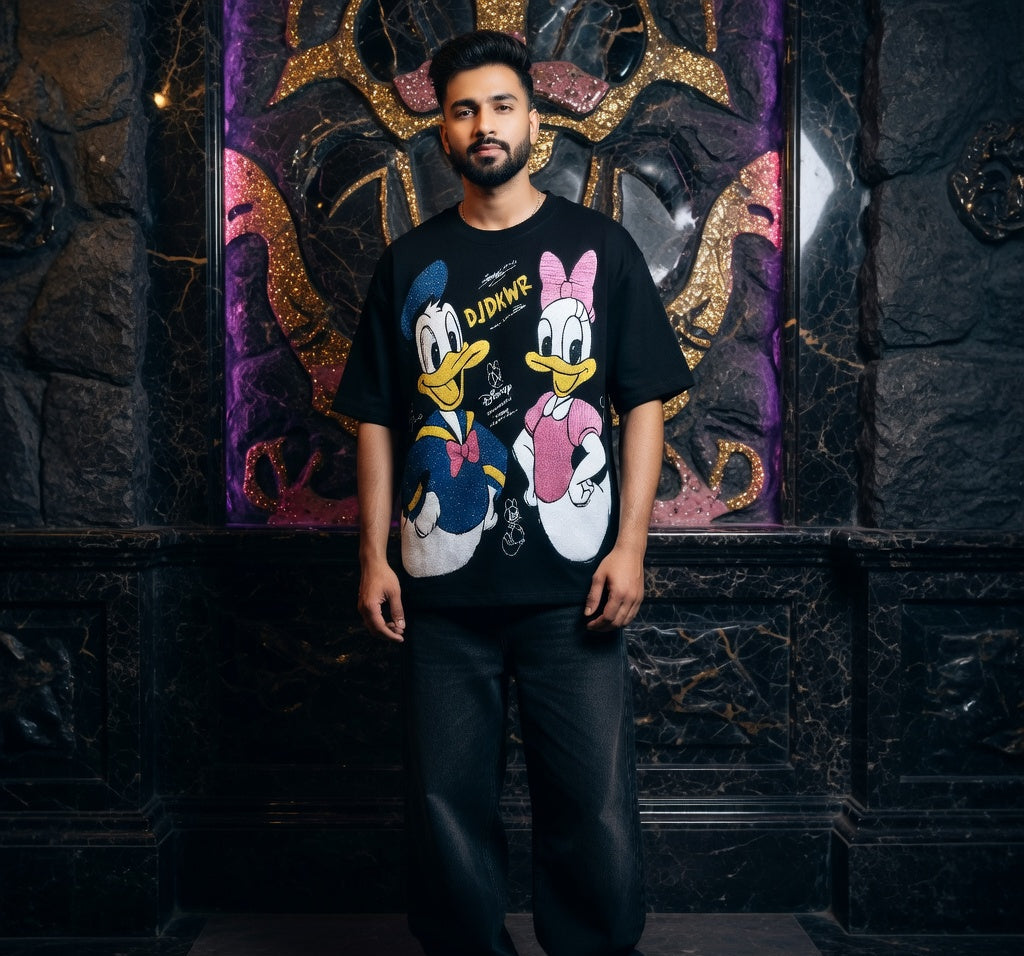 Weekend Energy Oversized Fit Tee — Heavyweight Cotton Drop-Shoulder — view 3