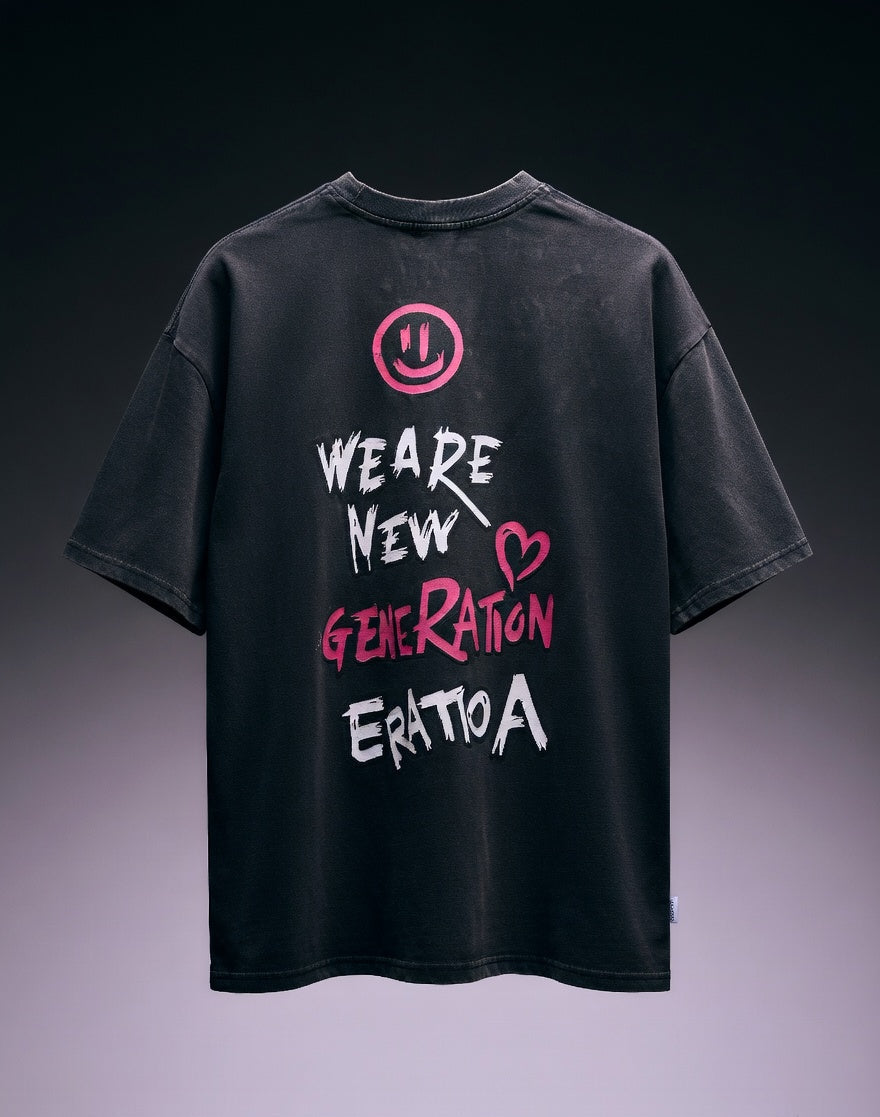 Modern Graphic Oversized Tee — Drop-Shoulder Fit — view 2