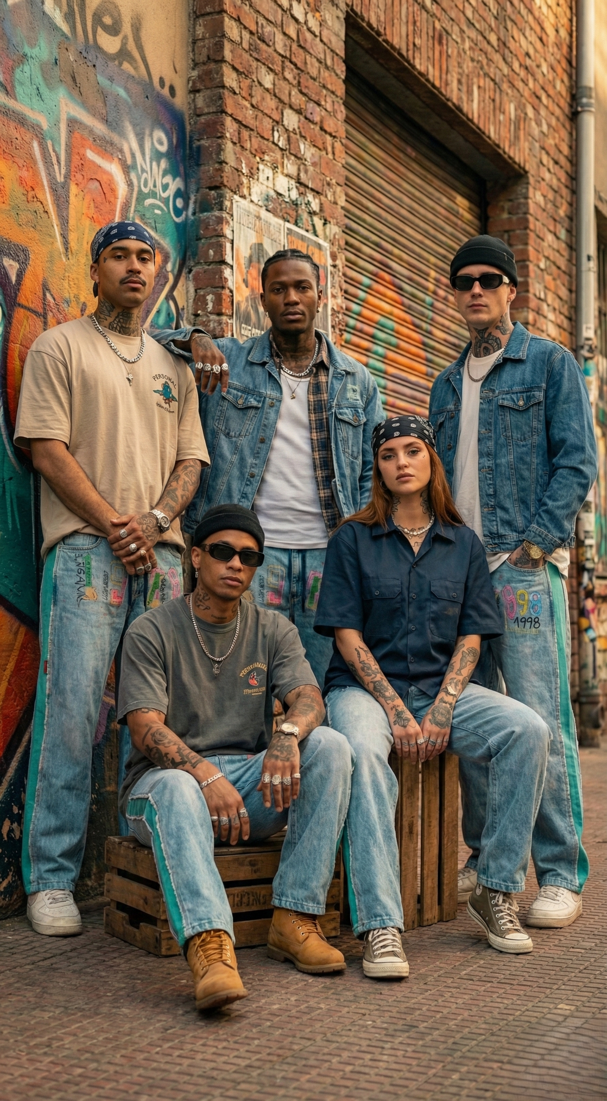 Retro Character Cut Jeans — Premium Denim Fit — view 4