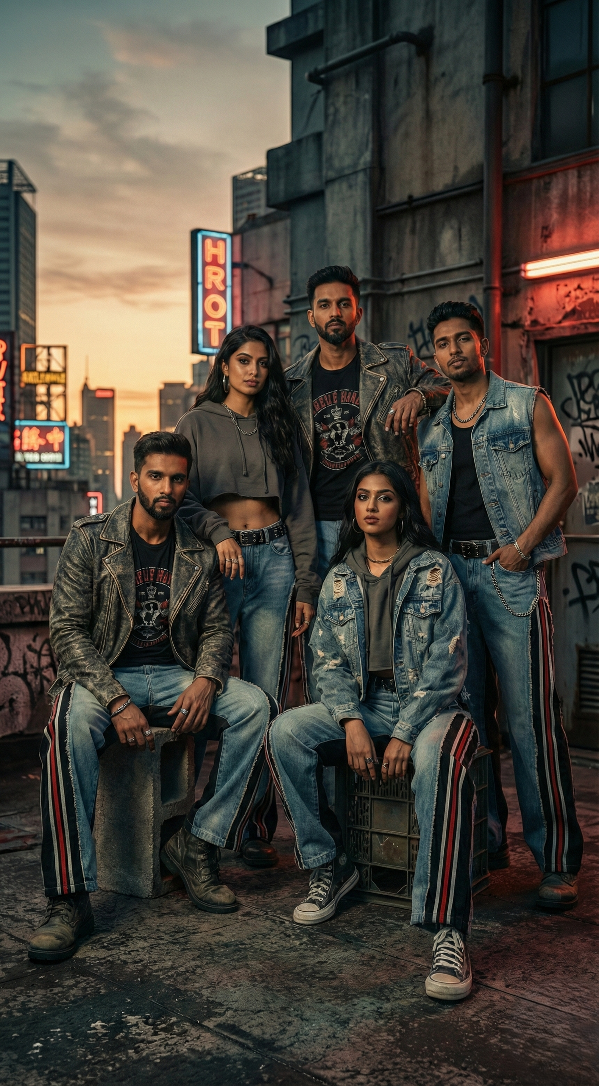 Heritage Denim Pop Jeans — Blue Slim Fit Streetwear — view 5