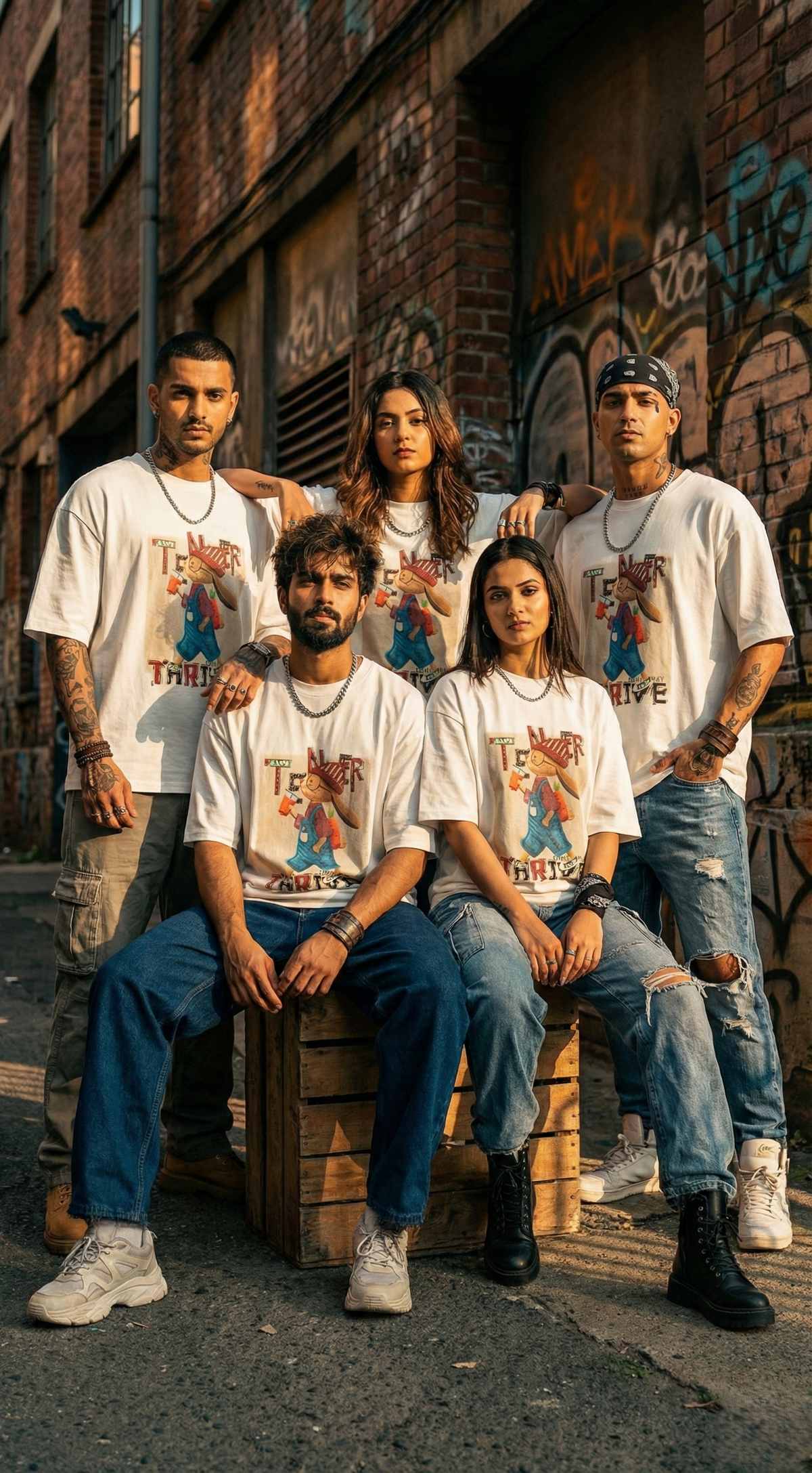 Alley Art Oversized Tee — Premium Cotton Jersey — view 10