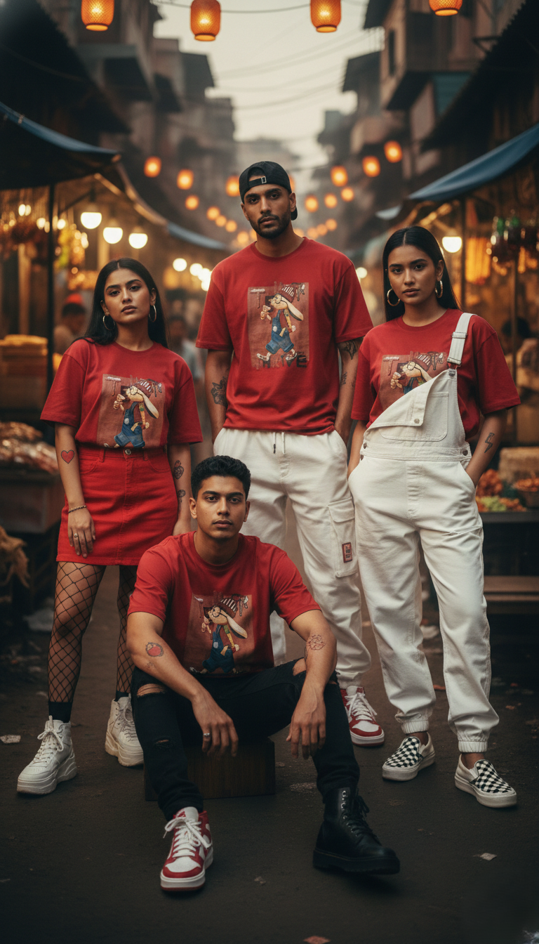 Alley Art Oversized Tee — Premium Cotton Jersey — view 12