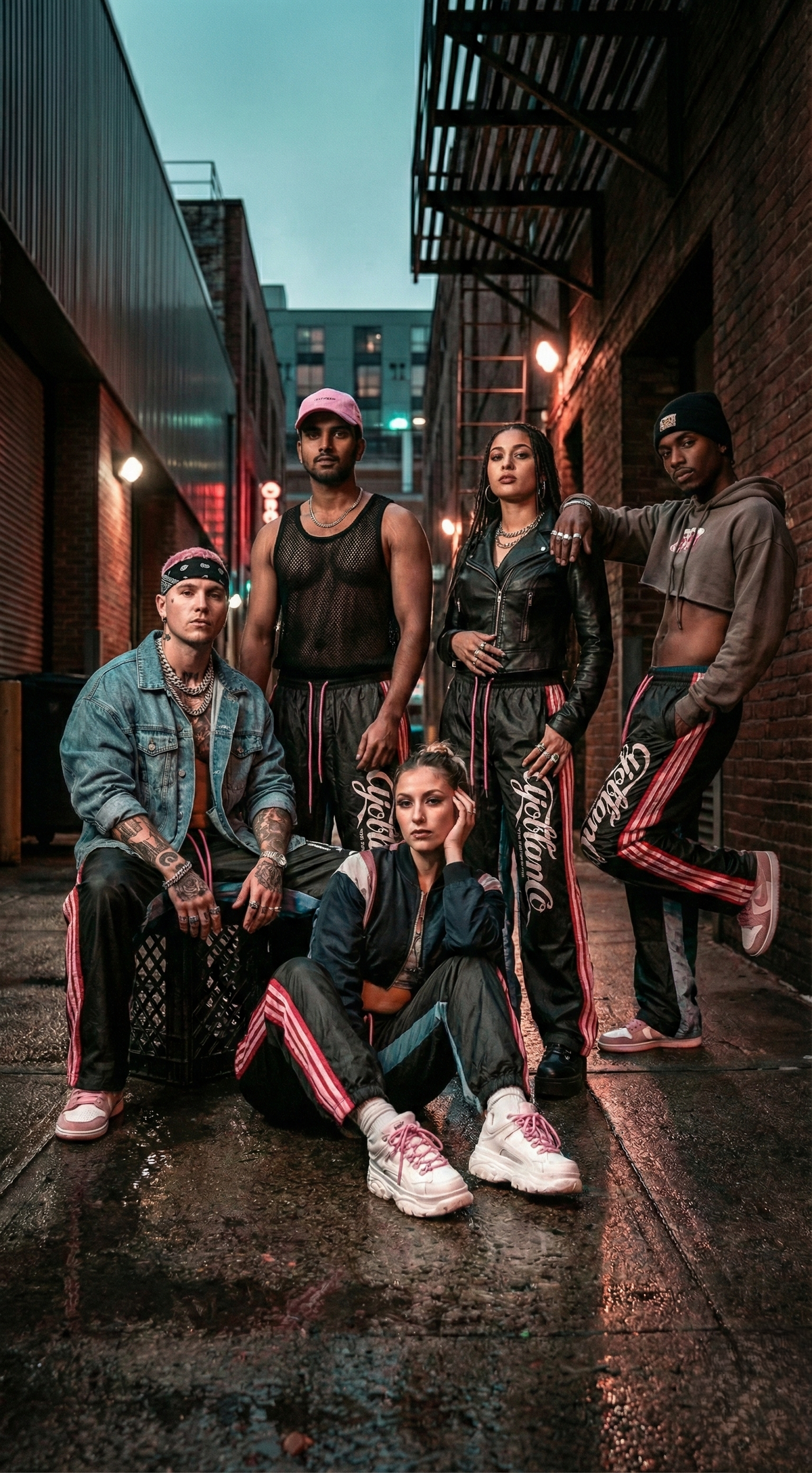 Iconic Toon Panel Joggers — Black Relaxed Fit — view 5