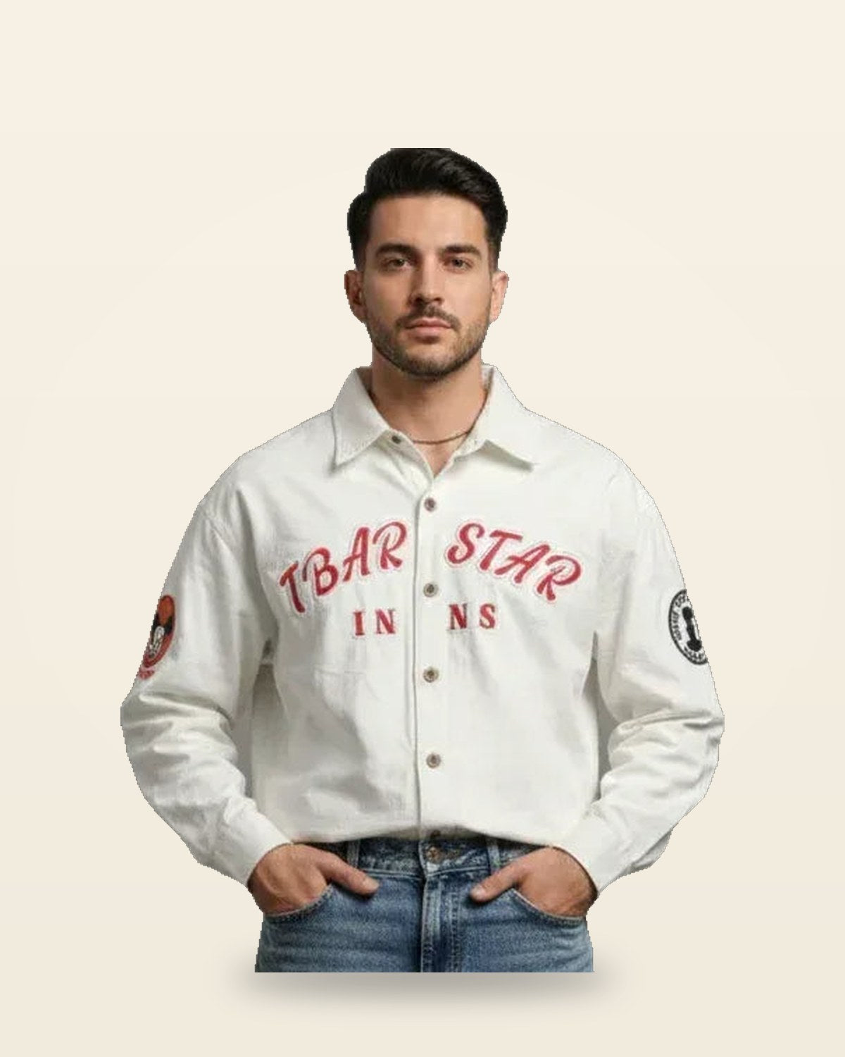 Illustrated Character Full Sleeve Shirt — Oversized Fit