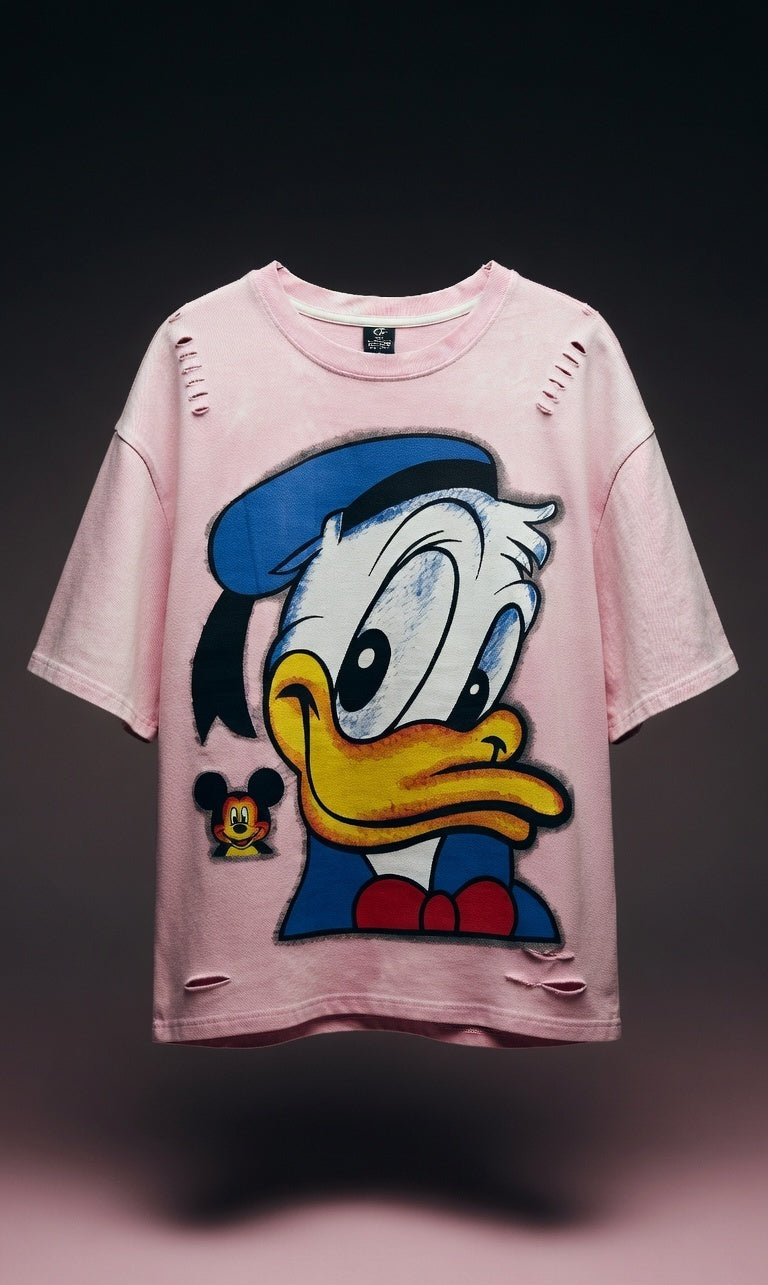 Retro Graphic Oversized Tee — Premium Cotton Fit — view 2