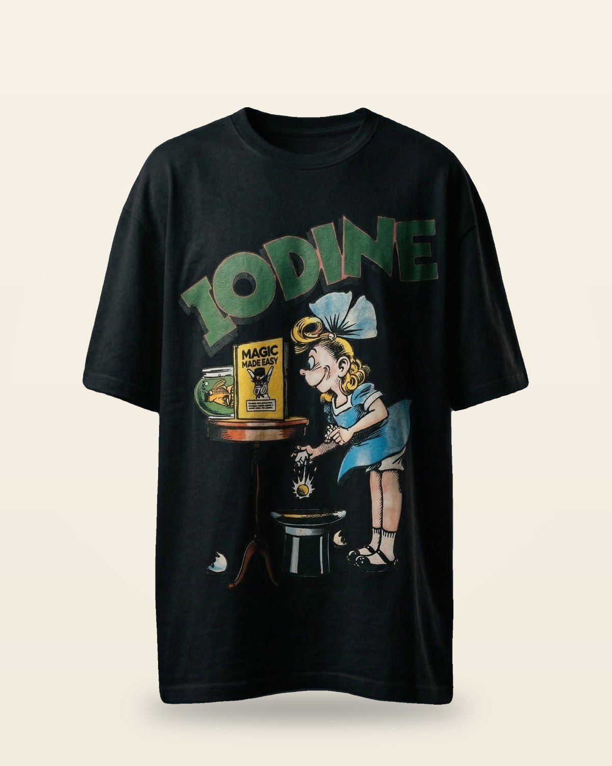Iodine Graphic Oversized Tee — Drop-Shoulder Fit