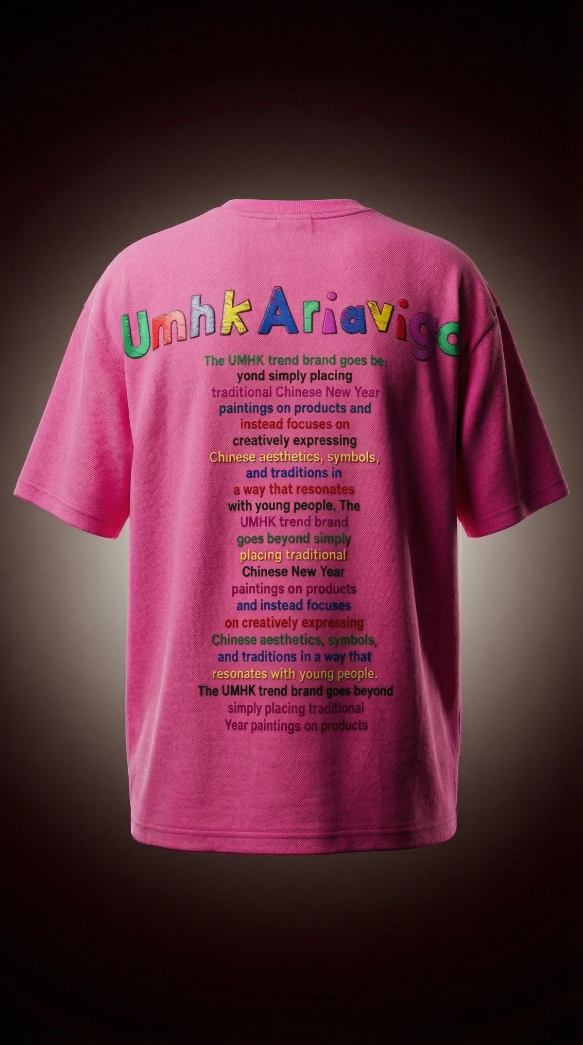 Nomad Oversized Tee — Pink Bio-Washed Cotton — view 2