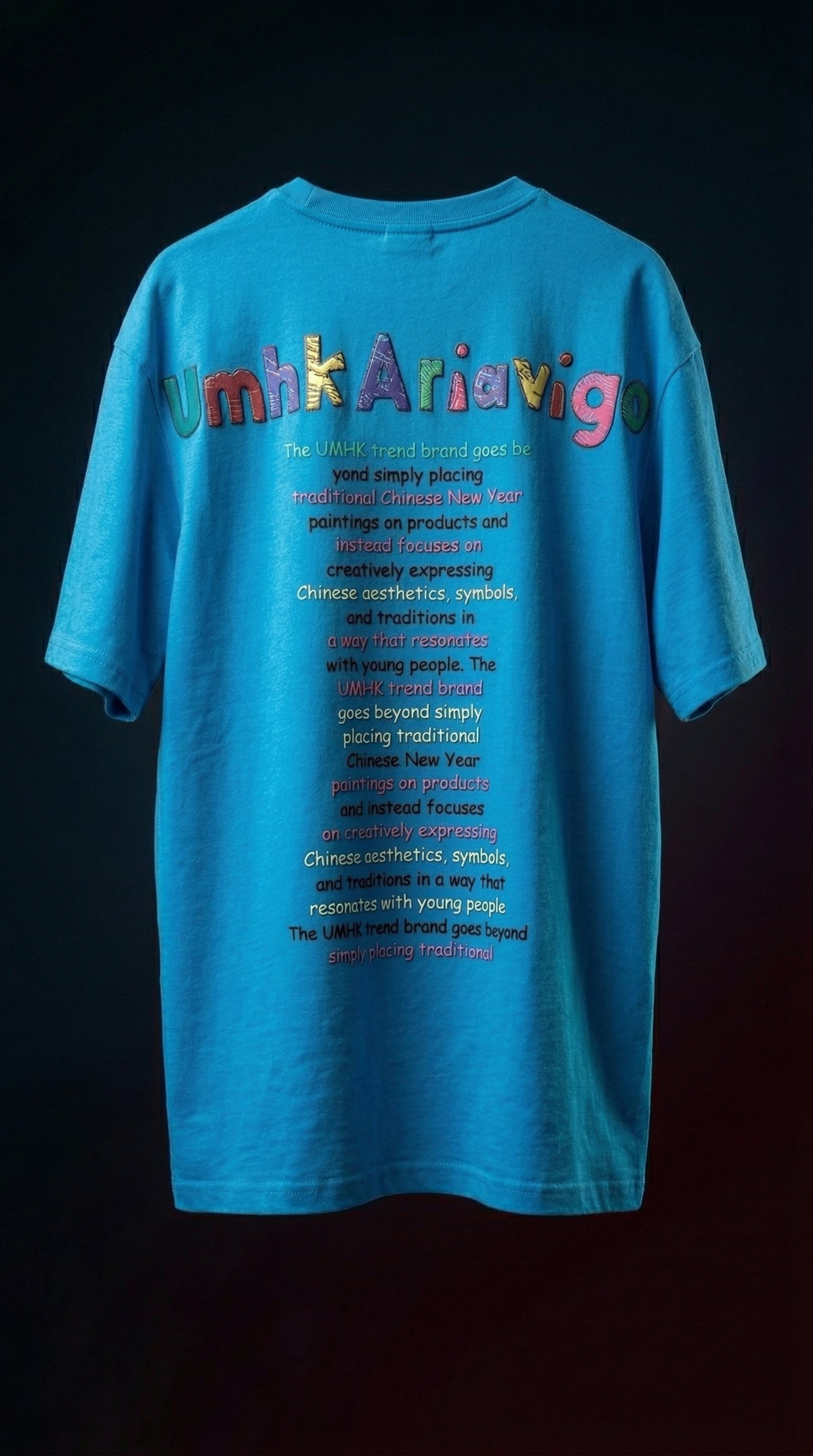 Nomad Oversized Tee — Bio-Washed Cotton, Teal — view 2