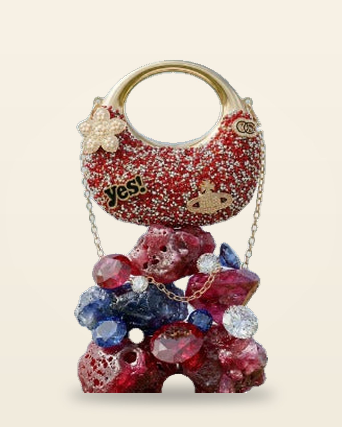 Jewels Chain-Link Tote Bag — Multi-Color Premium Hardware