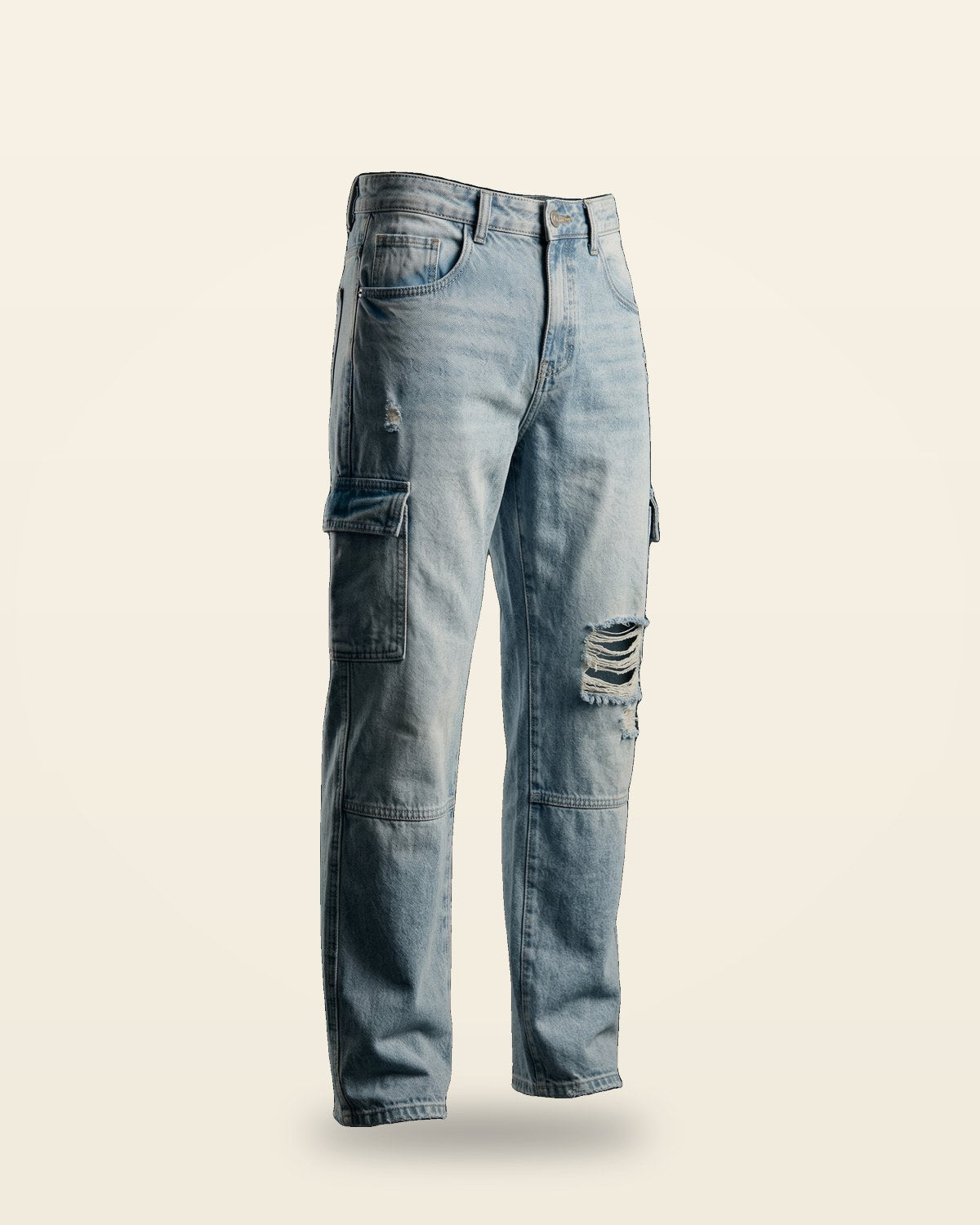 Light Blue Relaxed Fit Jeans — Soft Denim