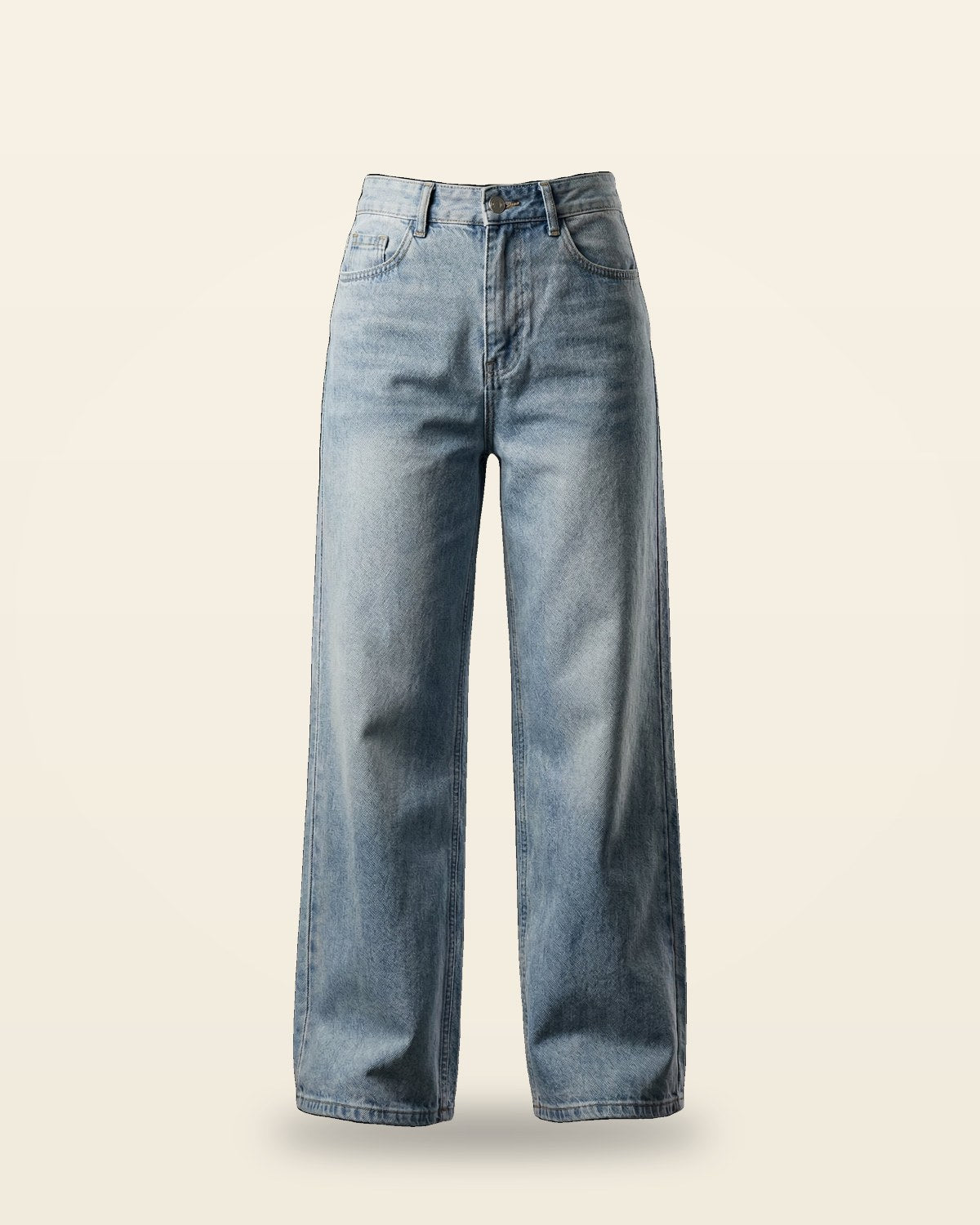 Light Blue Straight-Fit Jeans — Relaxed Urban Denim