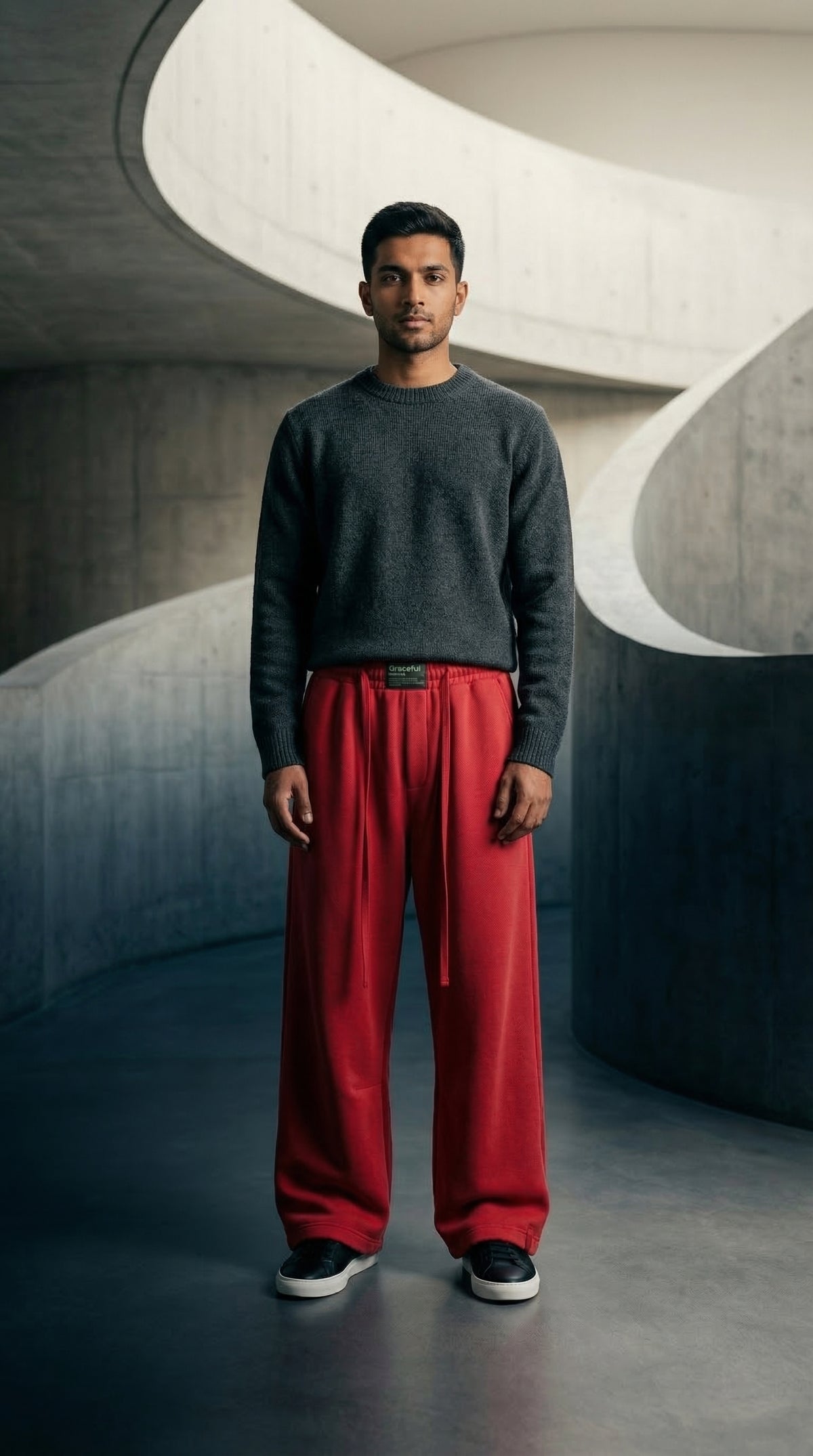 Graceful Tapered Lower — Elasticated Waist Fit — view 5