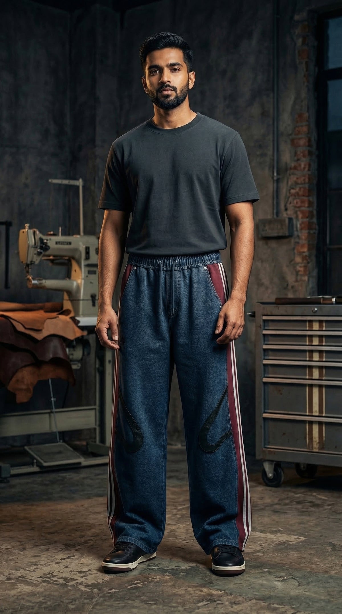 Game On Tapered Lower — Relaxed Fit in Blue — view 2