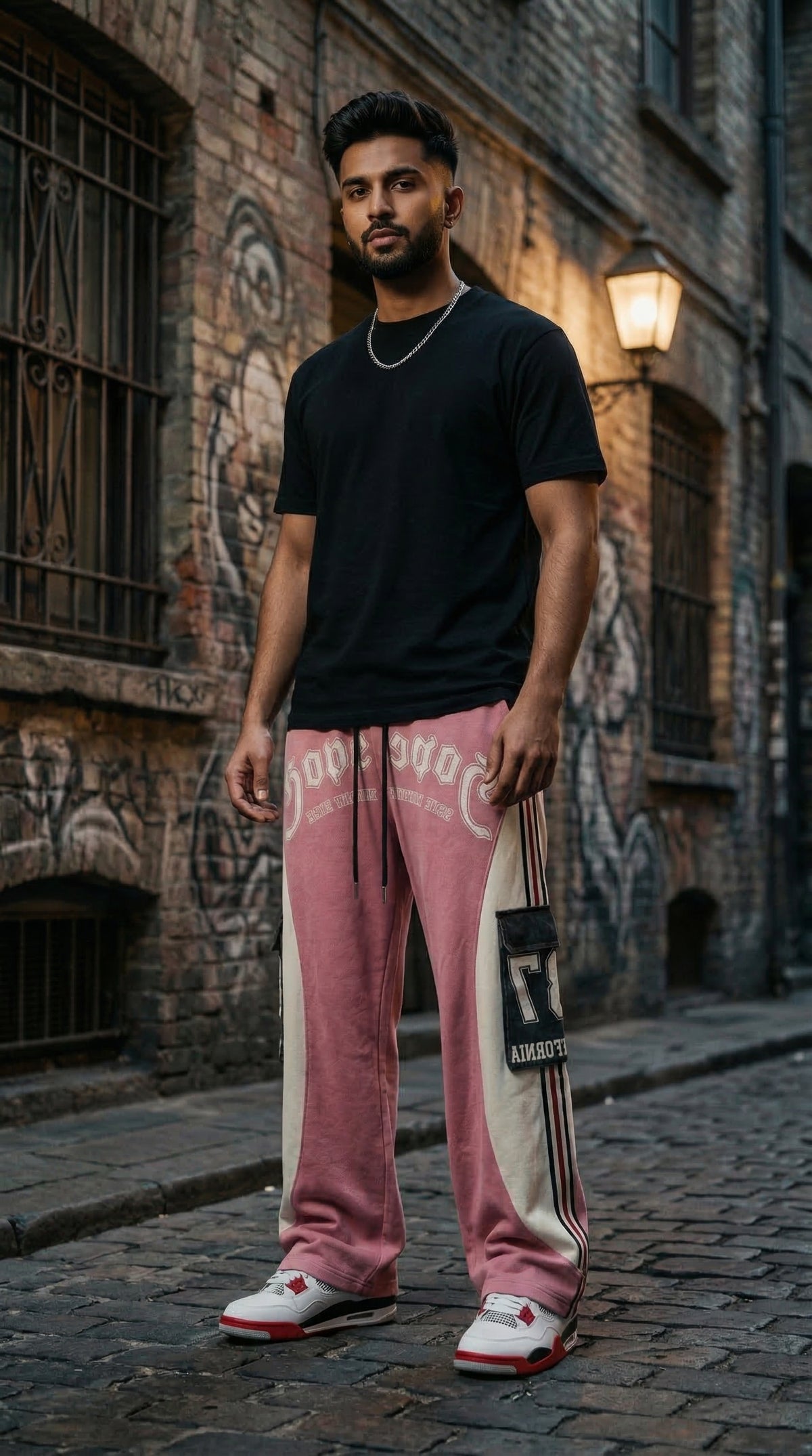 Energy Lower — Tapered Fit Joggers in Black — view 5