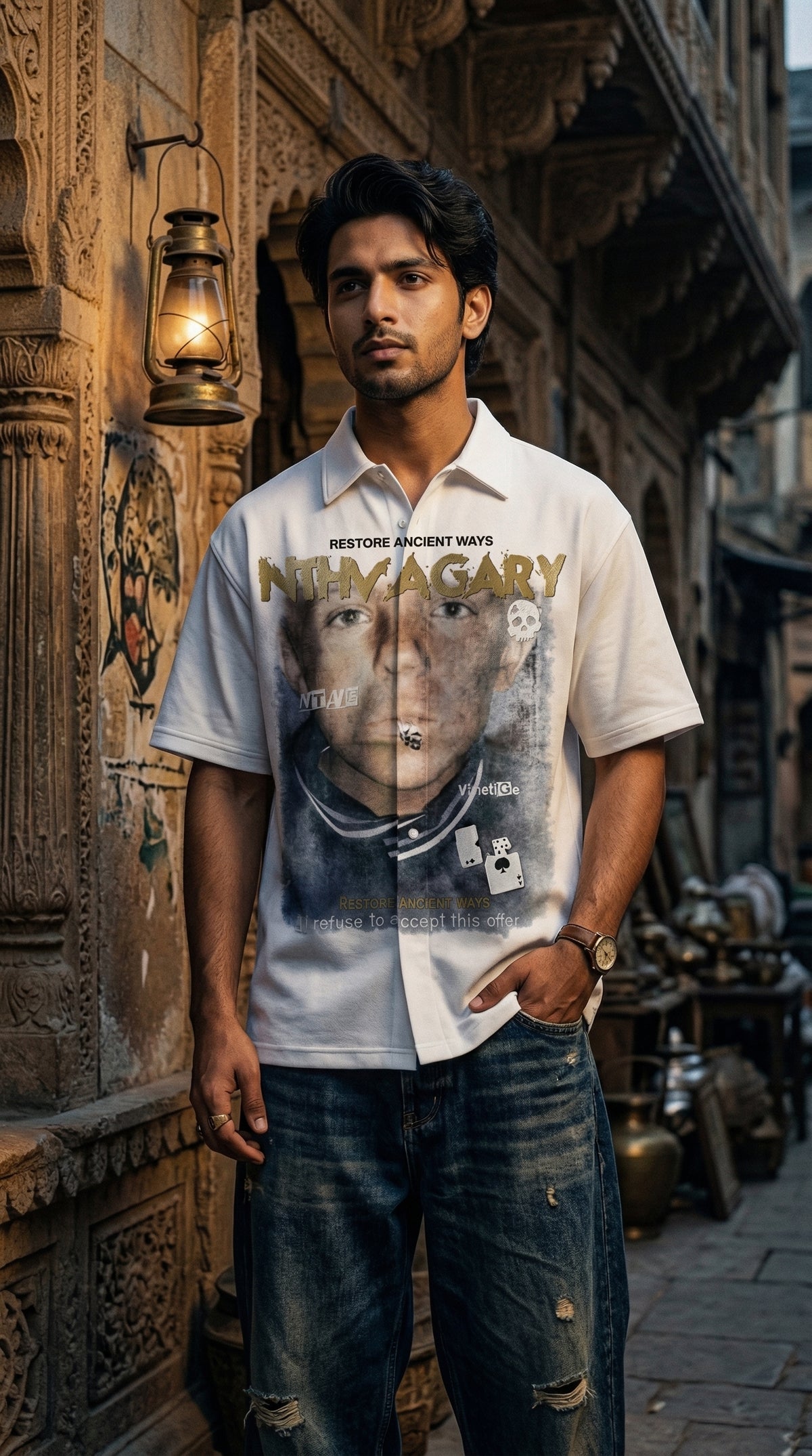 Way Up Graphic Shirt — Oversized Full-Sleeve Fit — view 4