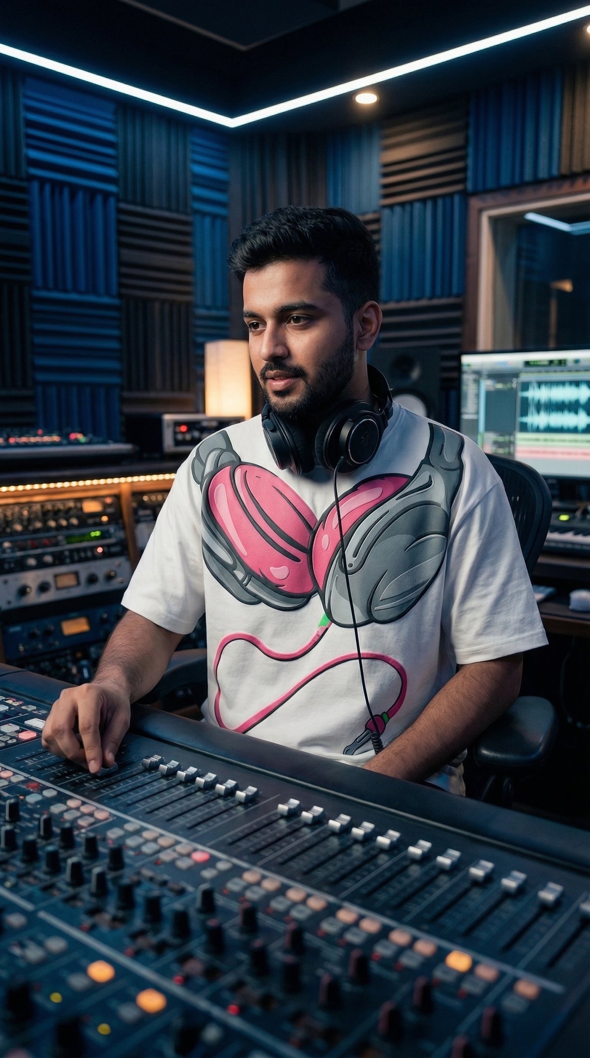 Audiophile Oversized Tee — Premium Cotton Streetwear Fit — view 4