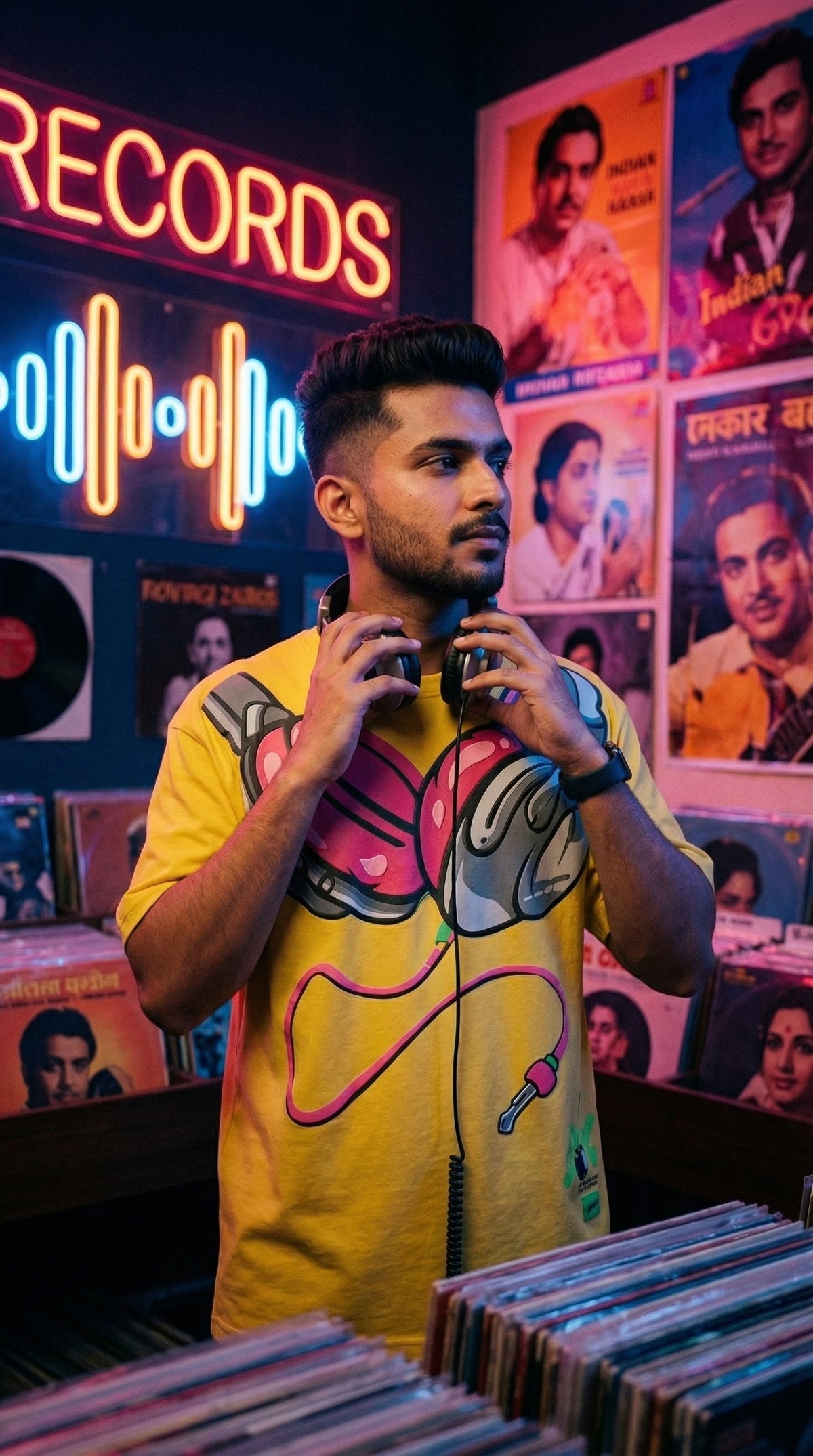 Audiophile Oversized Tee — Premium Cotton Streetwear Fit — view 6