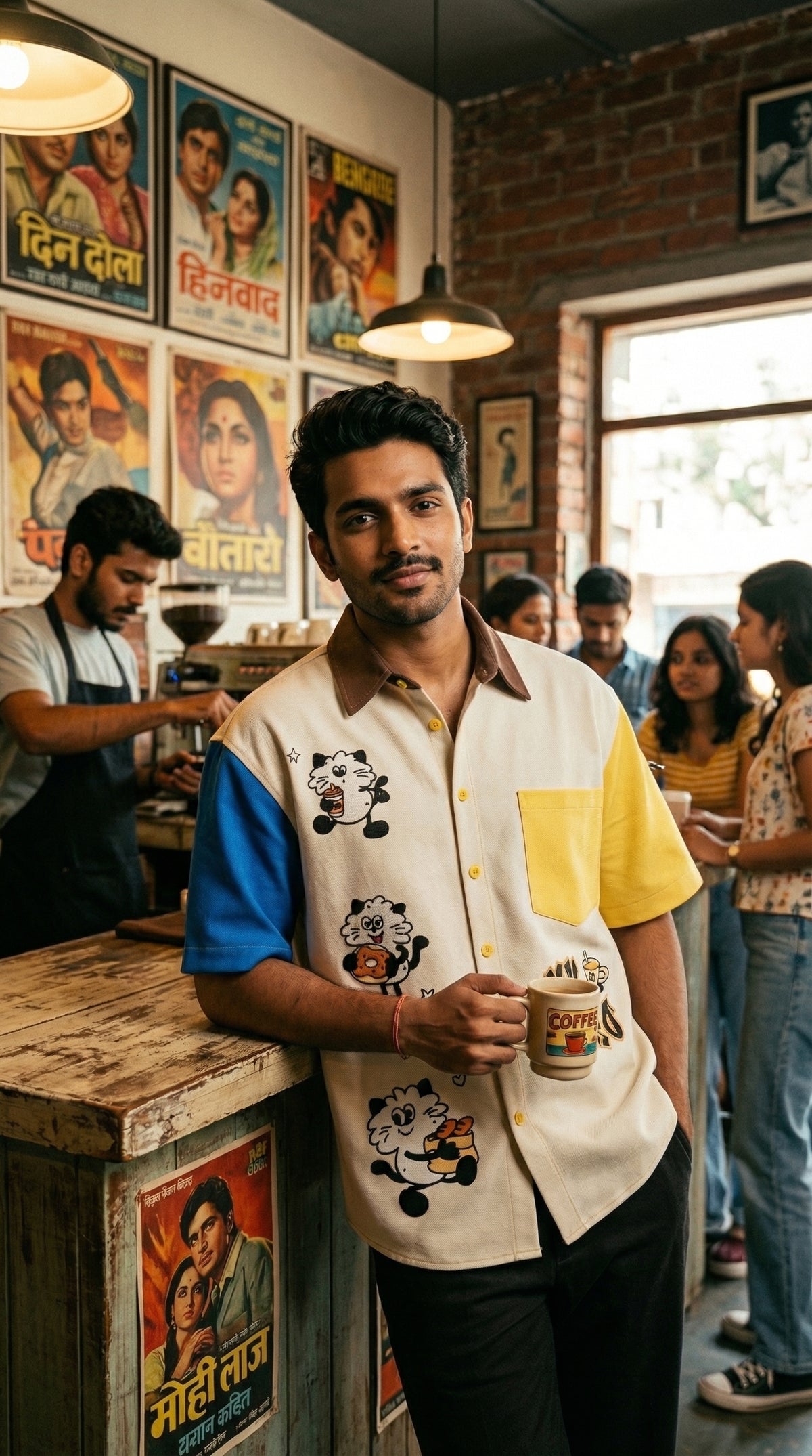 Un-Retro Oversized Shirt — Smooth Fabric, Elevated Details — view 4