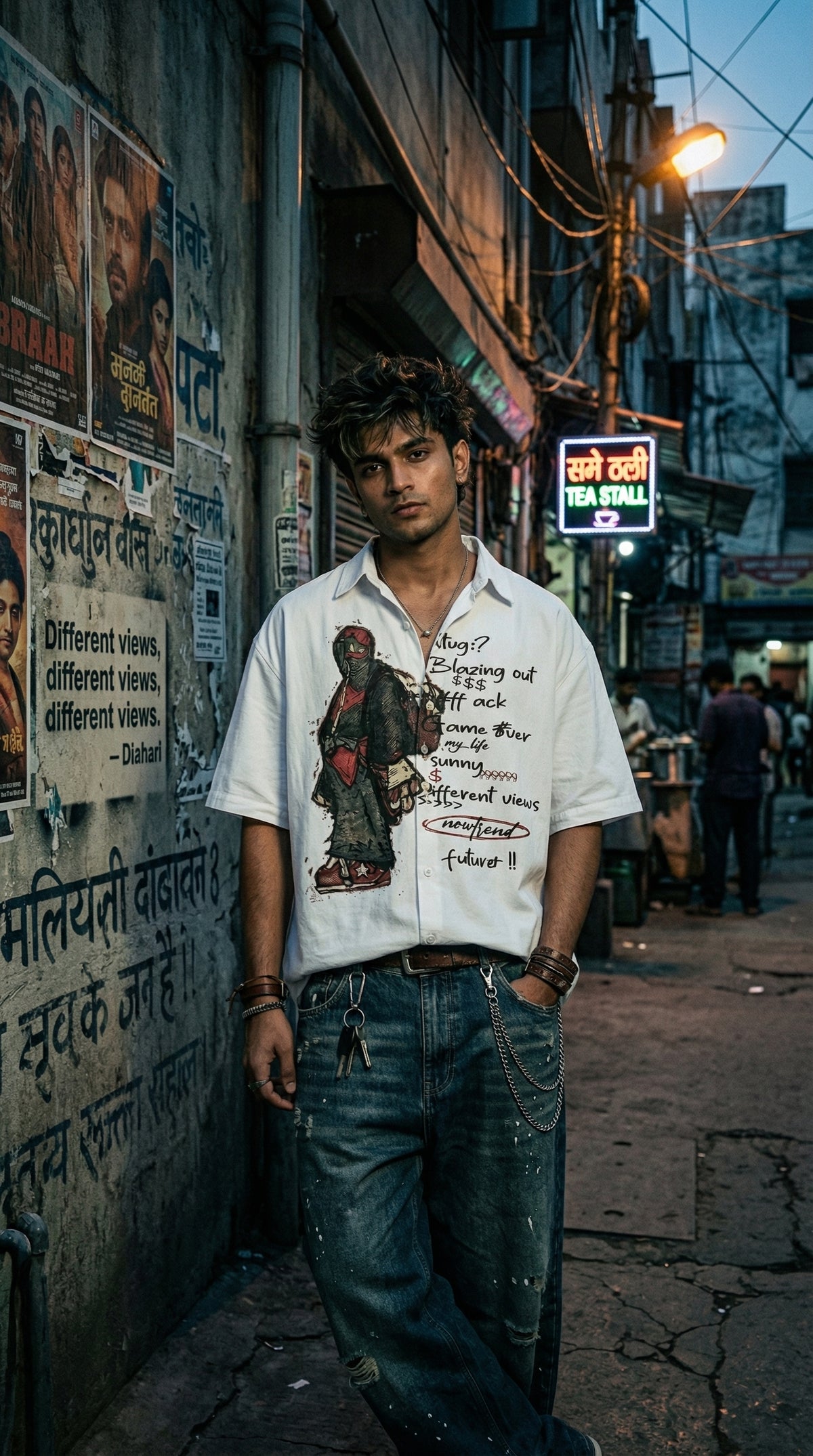 Blazing Out Oversized Shirt — Premium Full-Sleeve Fit — view 6
