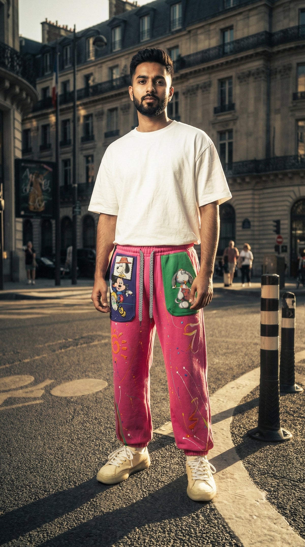 Funky Tapered Lower — Elasticated Waist, Soft Fabric — view 5