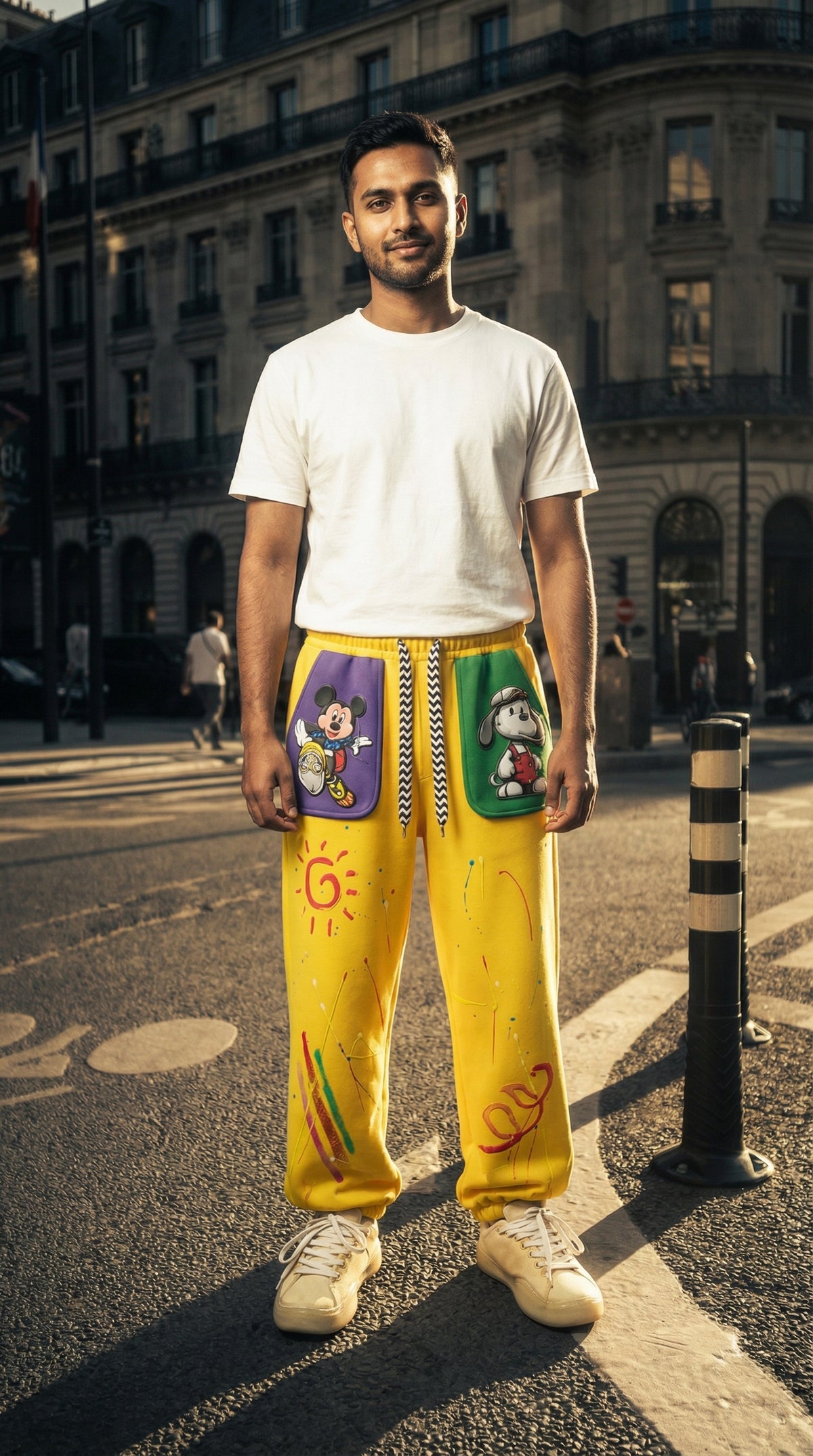 Funky Tapered Lower — Elasticated Waist, Soft Fabric — view 7