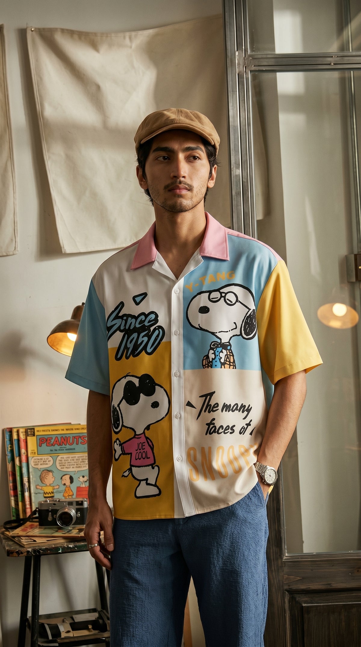 Beagle Graphic Oversized Shirt — Smooth Tailored Fit — view 5