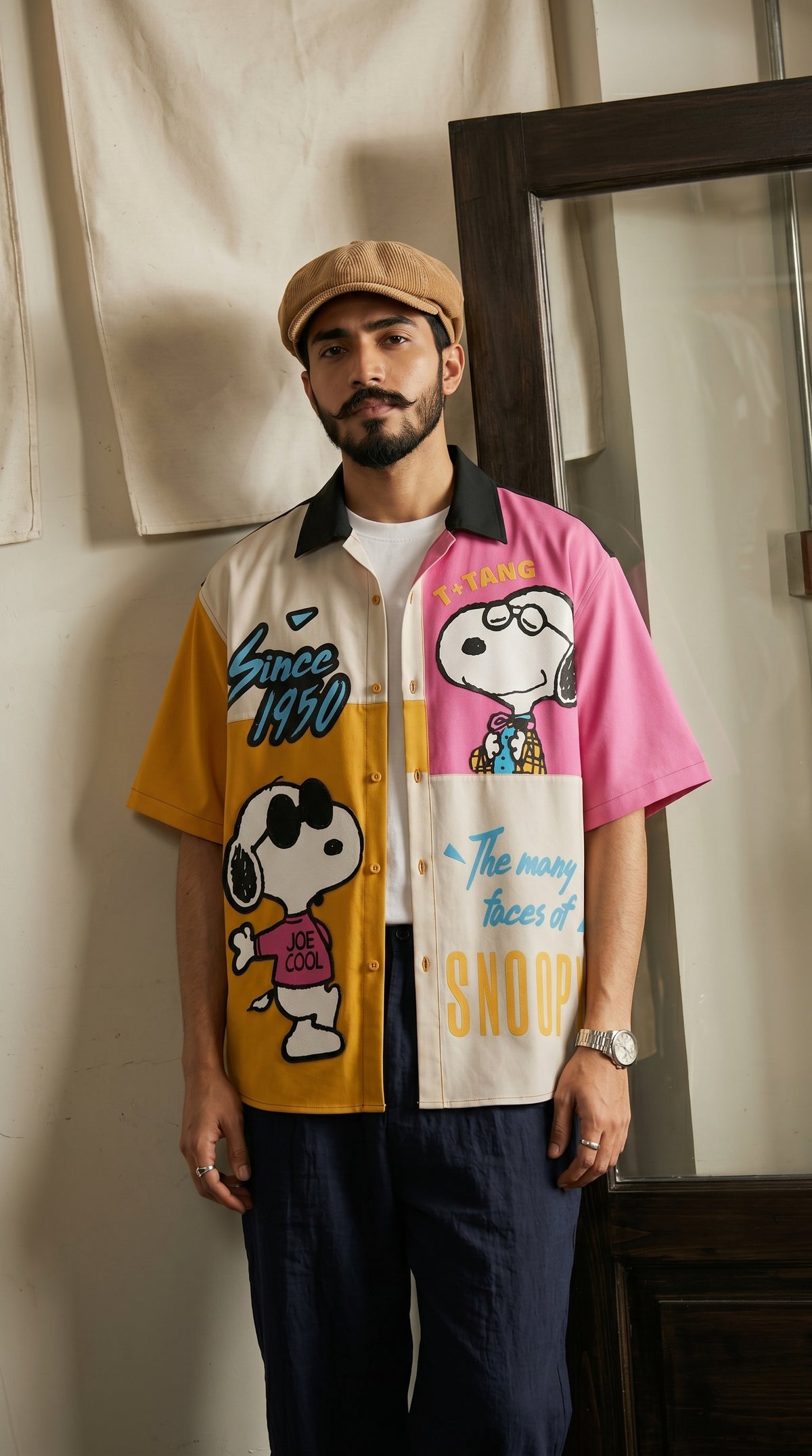 Beagle Graphic Oversized Shirt — Smooth Tailored Fit — view 6