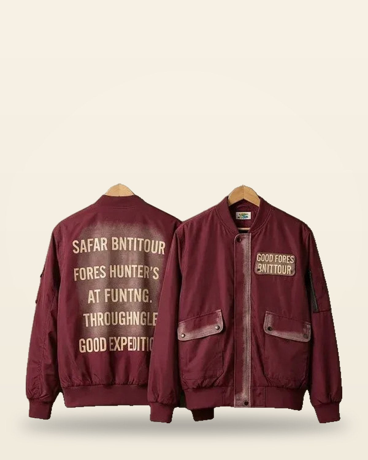 Maroon Structured Jacket — Premium Hardware Lined Interior
