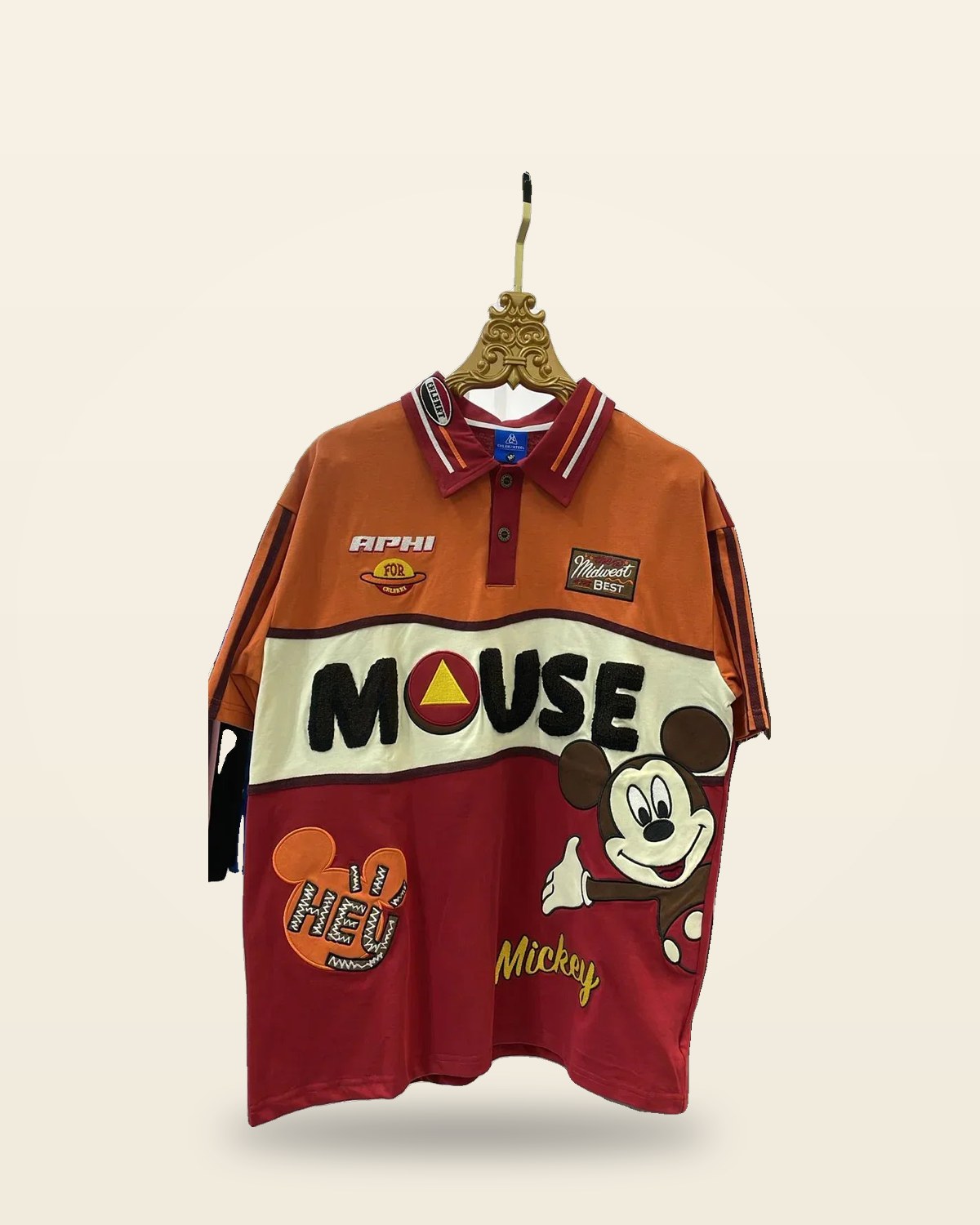 Multicolor Cartoon Print Half Sleeve Shirt — Camp Collar Fit