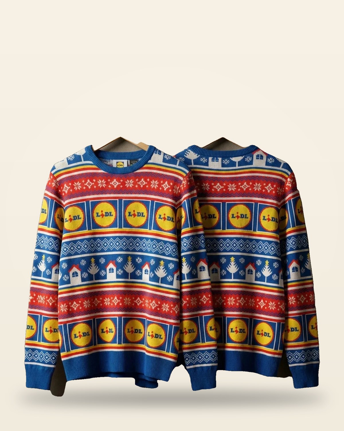 Multicolor Knit Sweater — Ribbed Trims, Relaxed Fit