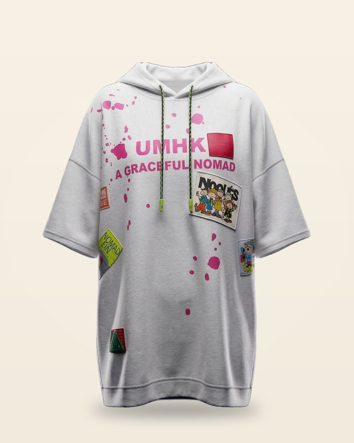 Nomad Oversized T-Shirt Hoodie — Grey