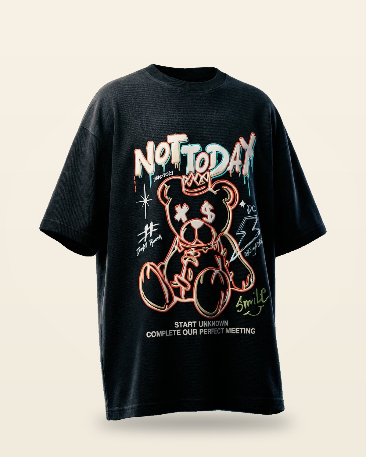Not Today Graphic Tee — Minimal Print Fit