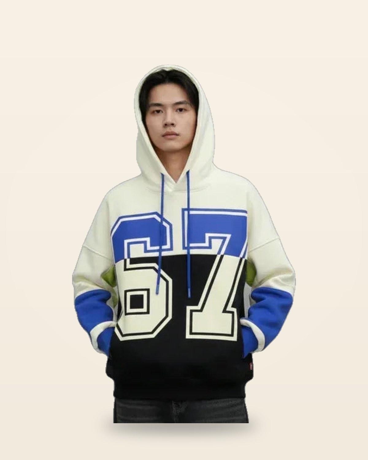 Ornamental Graphic Hoodie — Heavyweight Fleece, Oversized Fit