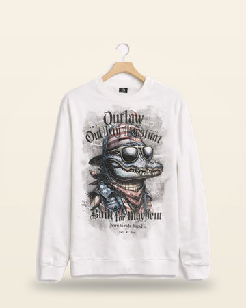 Outlaw Croc Sweatshirt — Premium Heavyweight Fleece