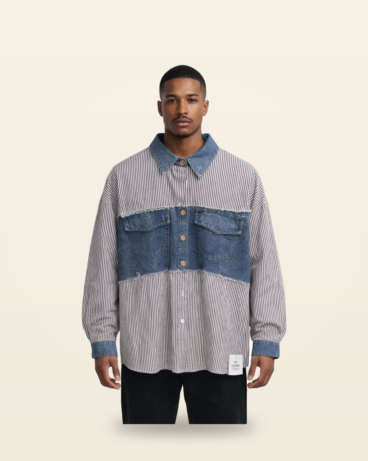 Oversized Camp Collar Shirt — Full Sleeve Fit