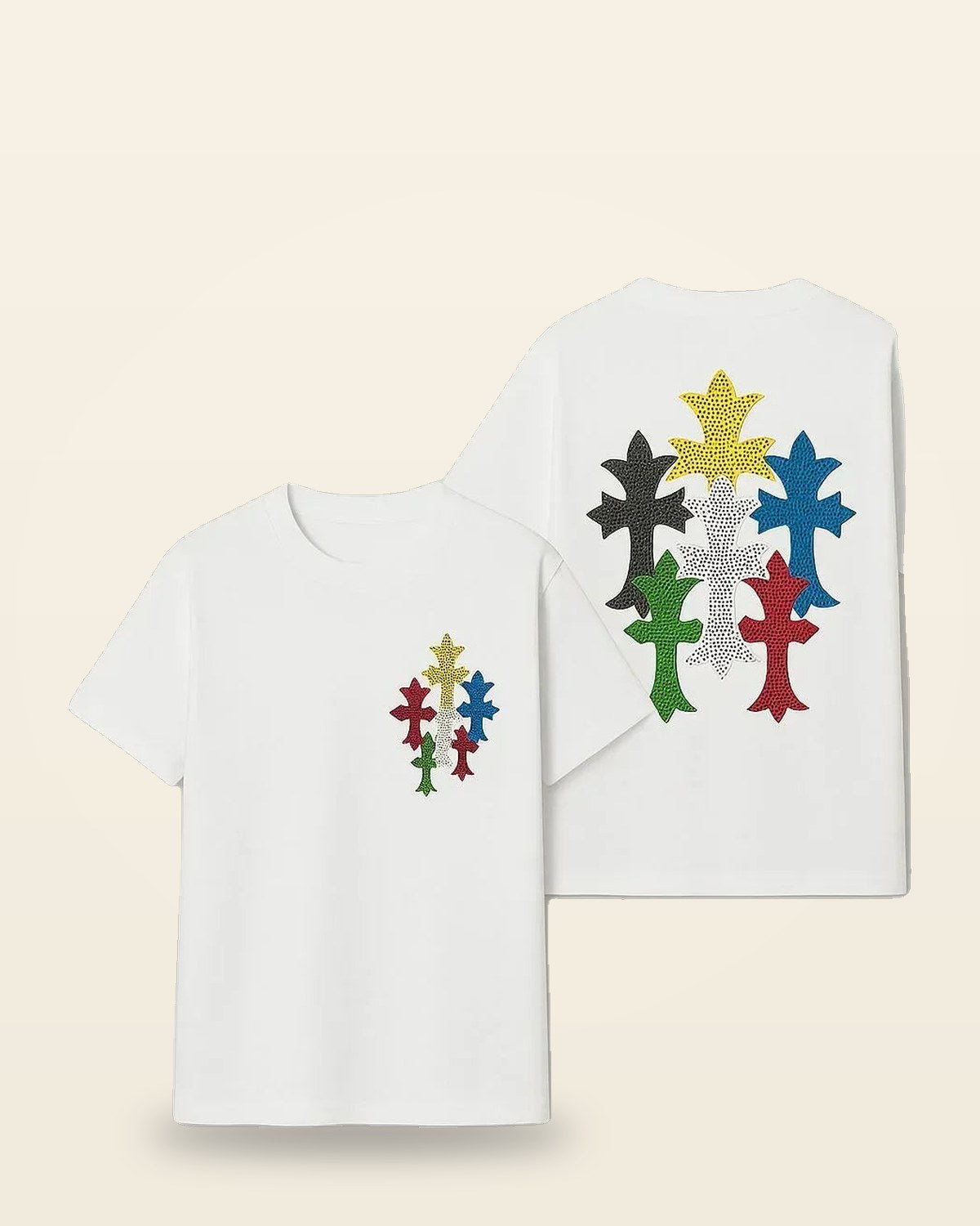 Oversized Cotton Tee — Drop-Shoulder Half Sleeve