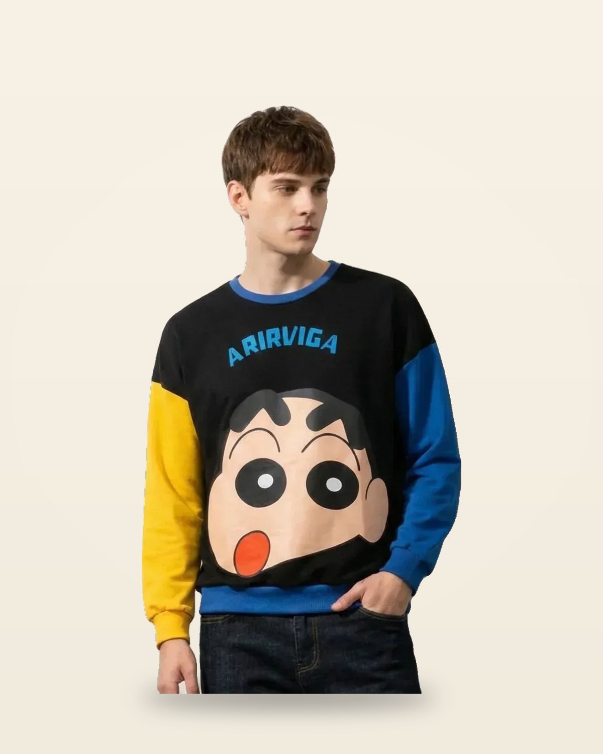 Oversized Fleece Crew Sweatshirt — Universal Fit