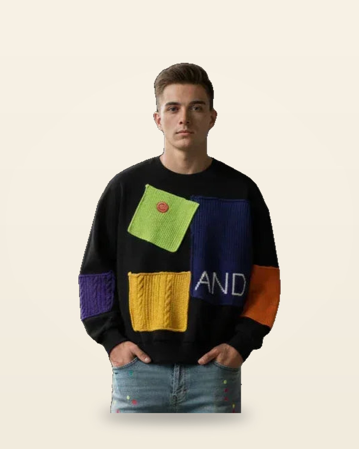 Oversized Fleece Sweatshirt — Thick Cotton, Relaxed Crew