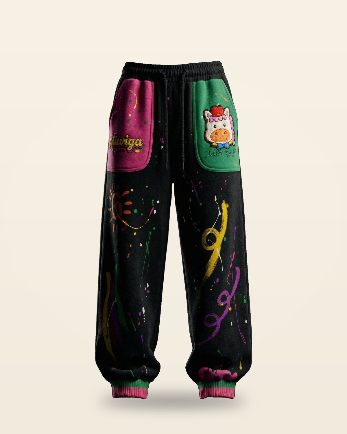 Peace Mode Joggers — Elasticated Tapered Fit