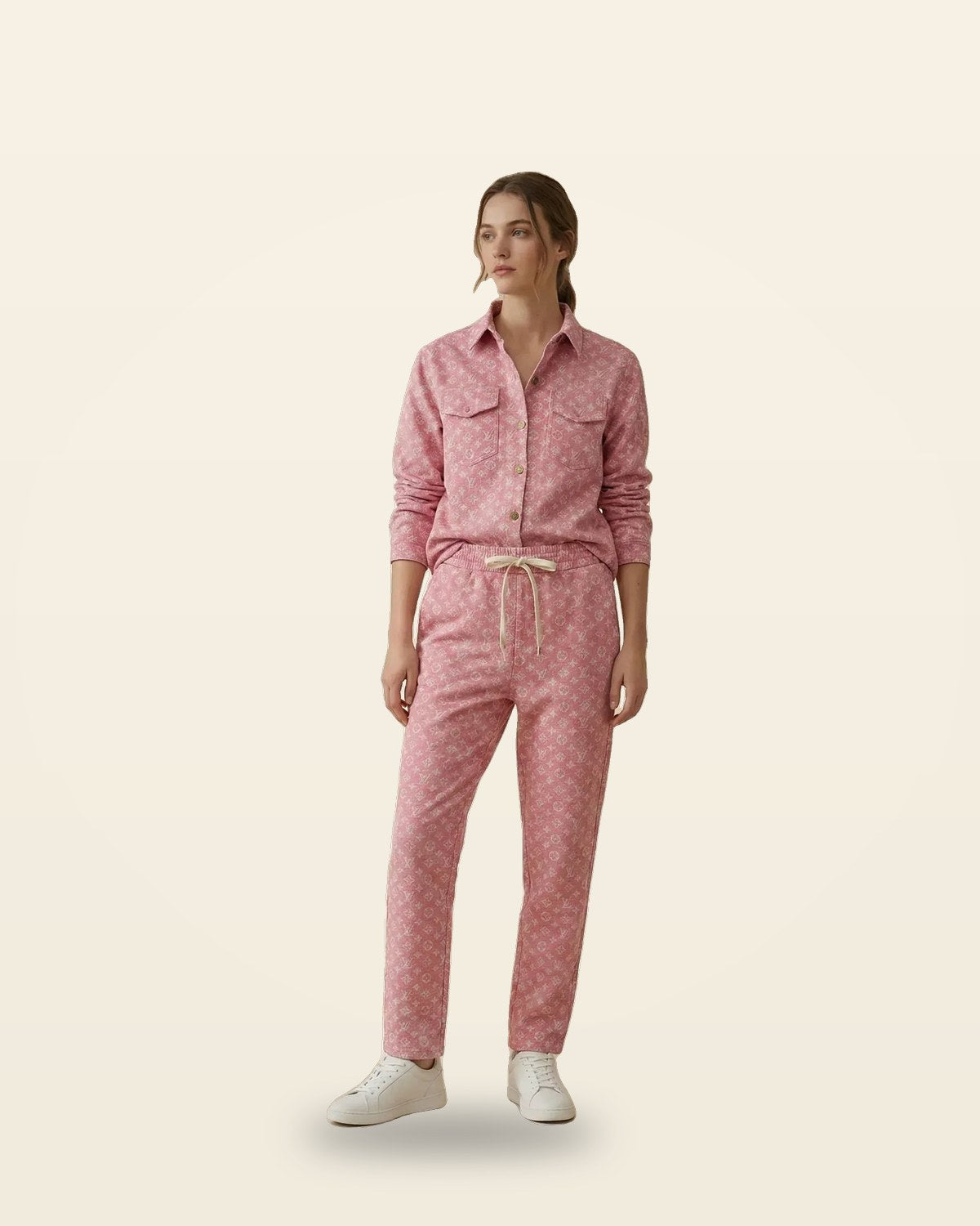 Pink Lounge Co-ord Set — Matching Top Bottom