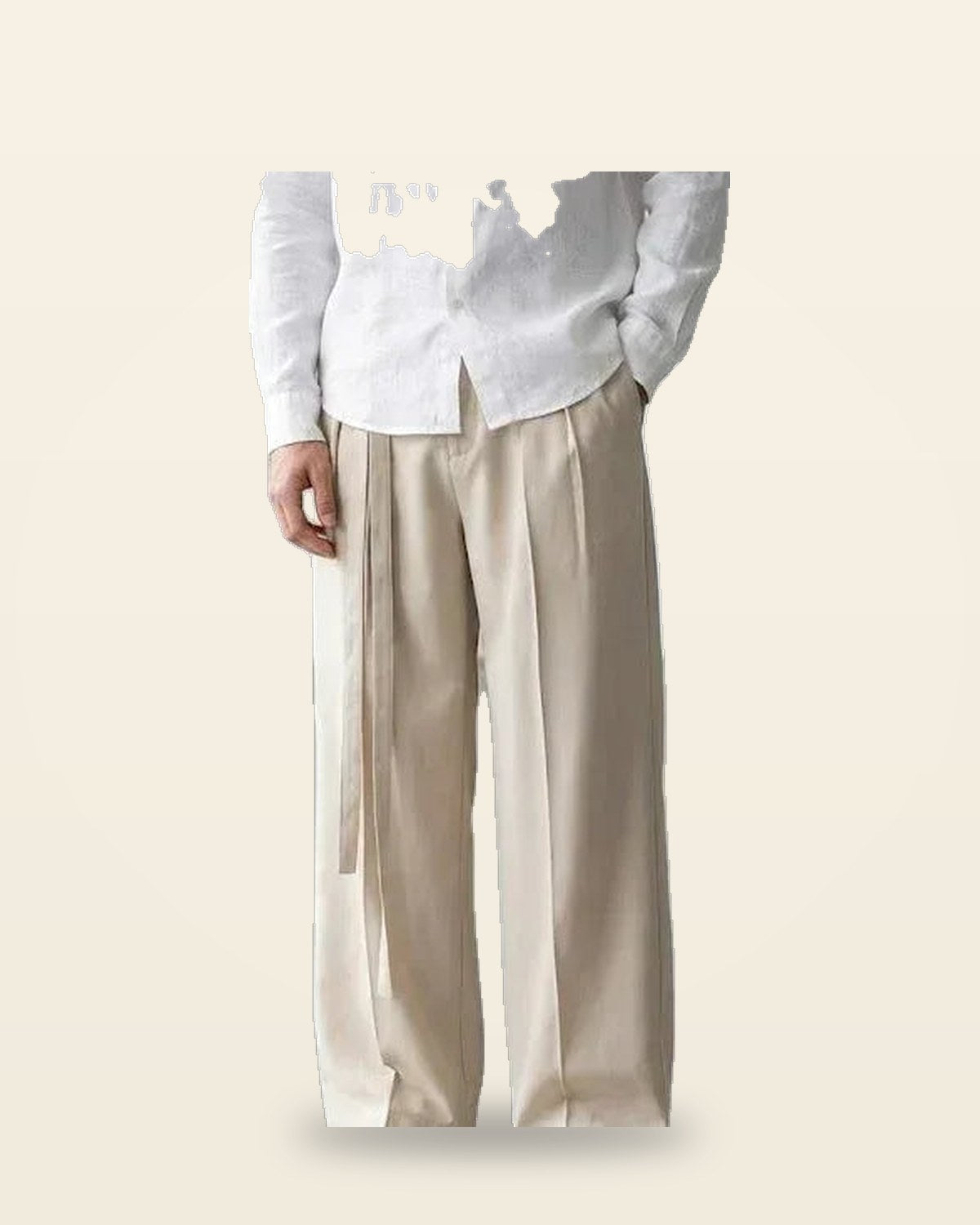 Plan Belt Bottom Trouser — Wide-Leg Utility Fit