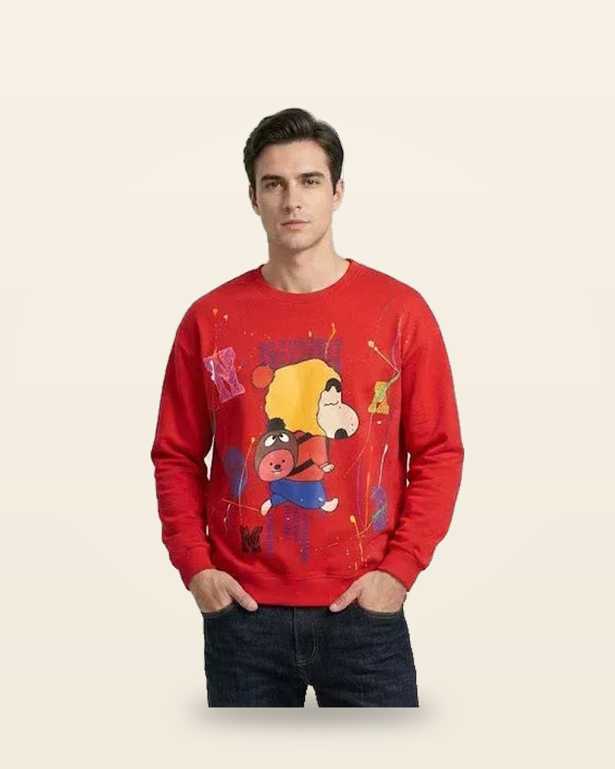 Pop Art Cartoon Sweatshirt — Fleece Heavyweight Crew